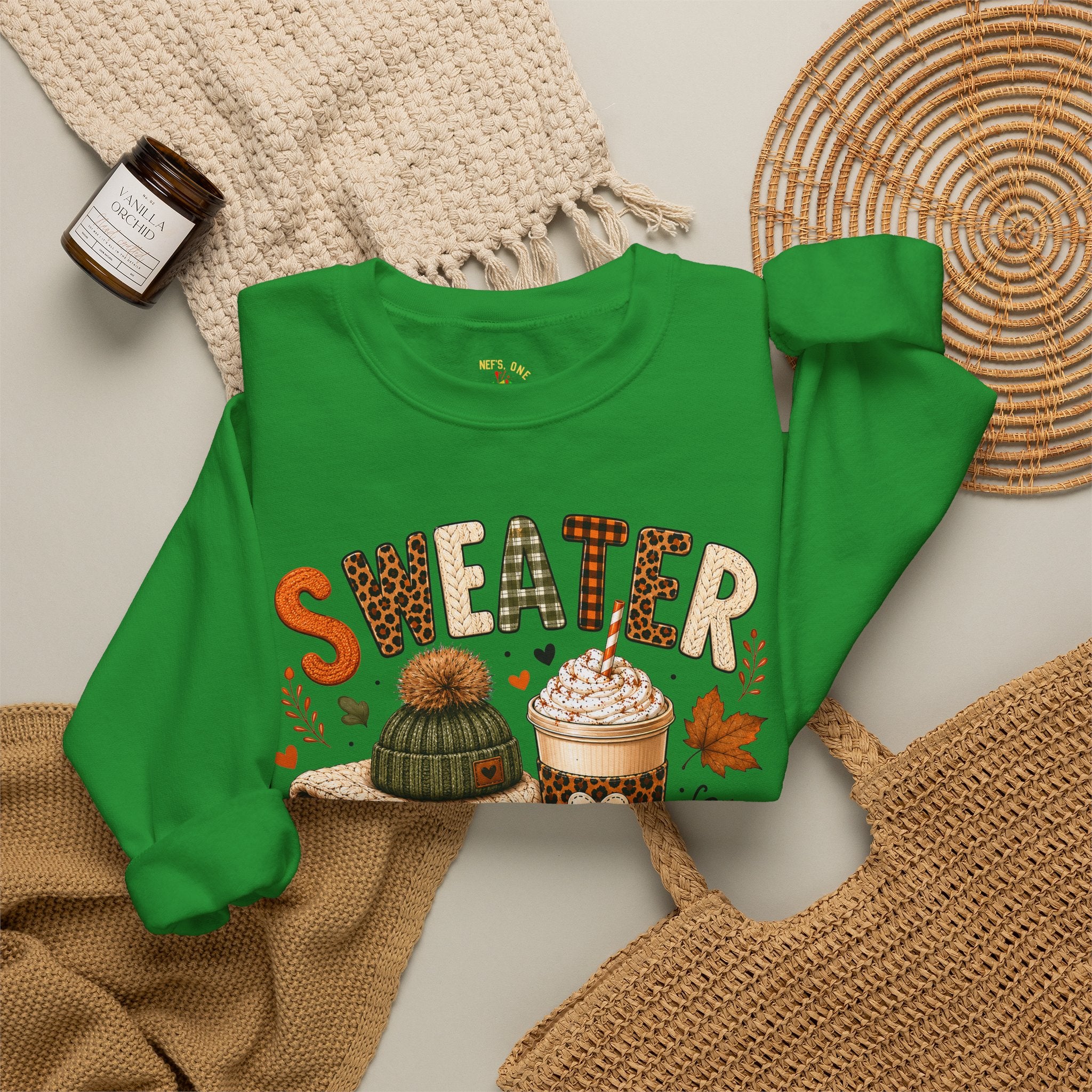 Sweater Weather Autumn Crewneck Sweatshirt