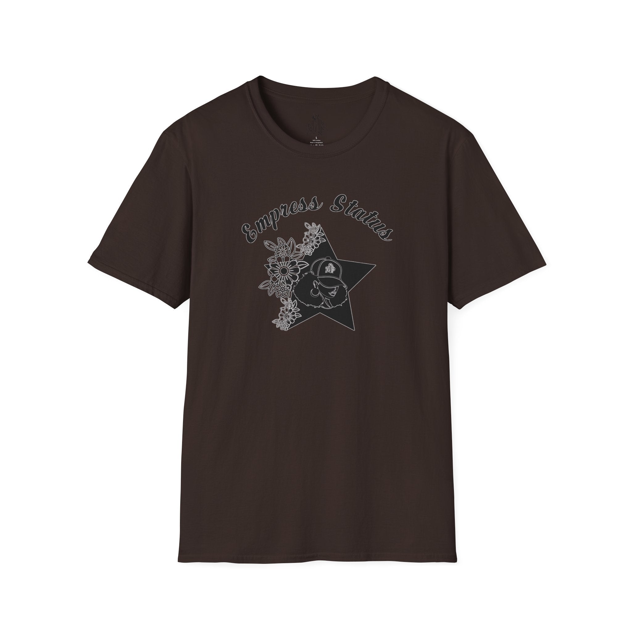 Empress Black Girl Floral Status T-shirt