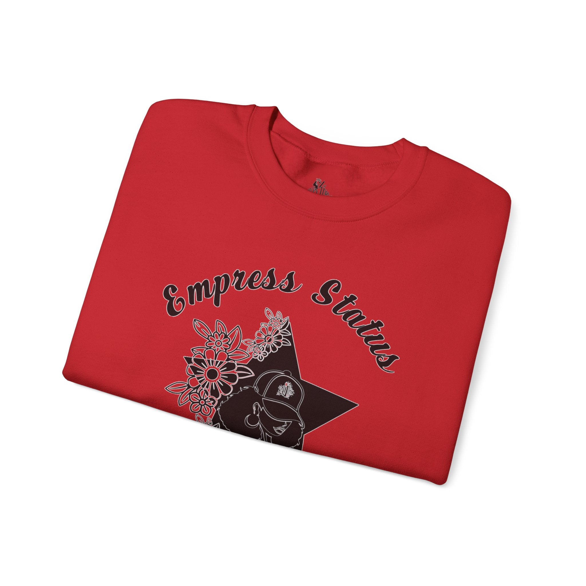 Empress Black Girl Floral Status Unisex Sweatshirt