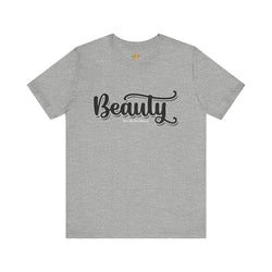 Beauty with the Beast Valentine Casual, Soft Unisex Jersey Short Sleeve Tee