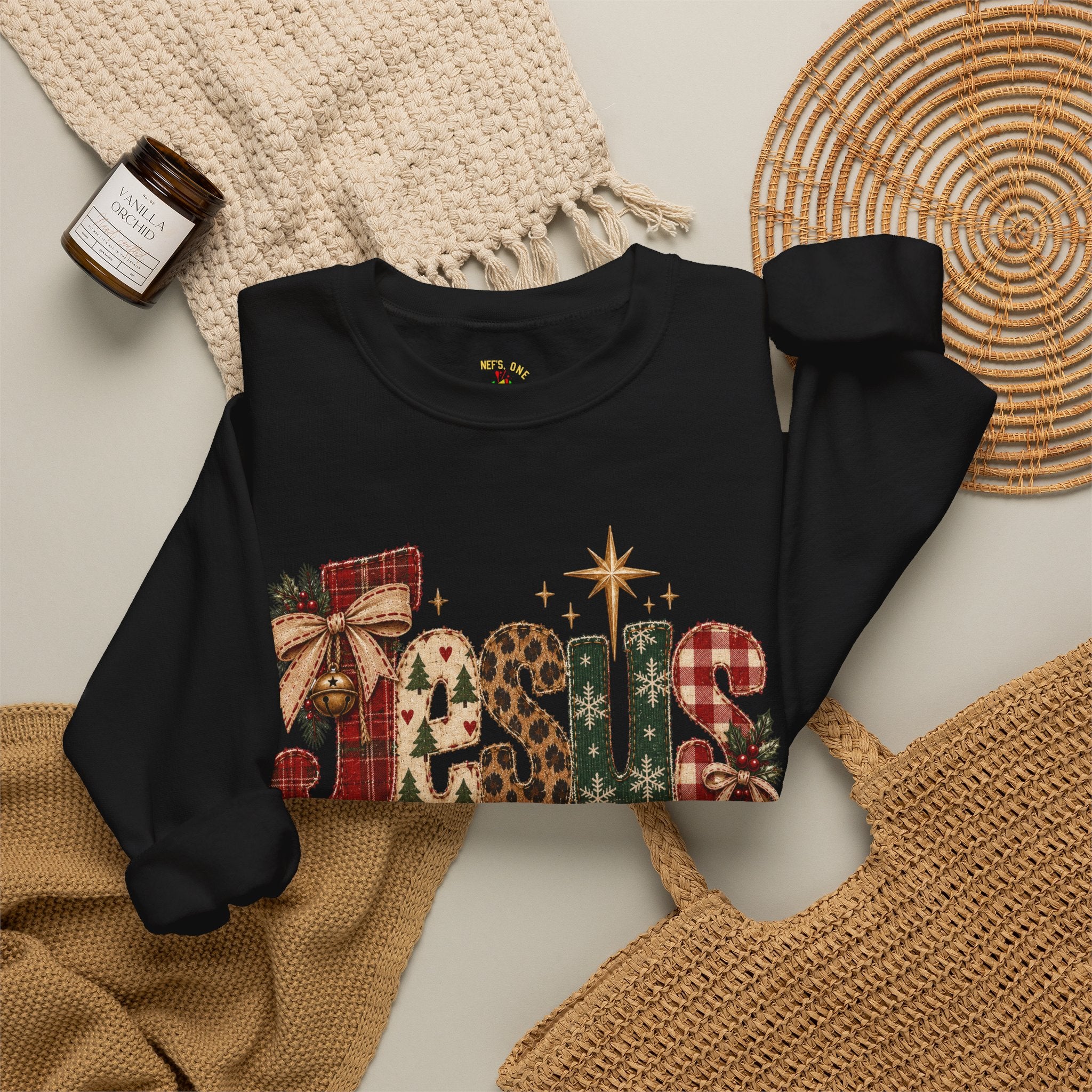 Festive Christmas Reindeer Crewneck Sweatshirt