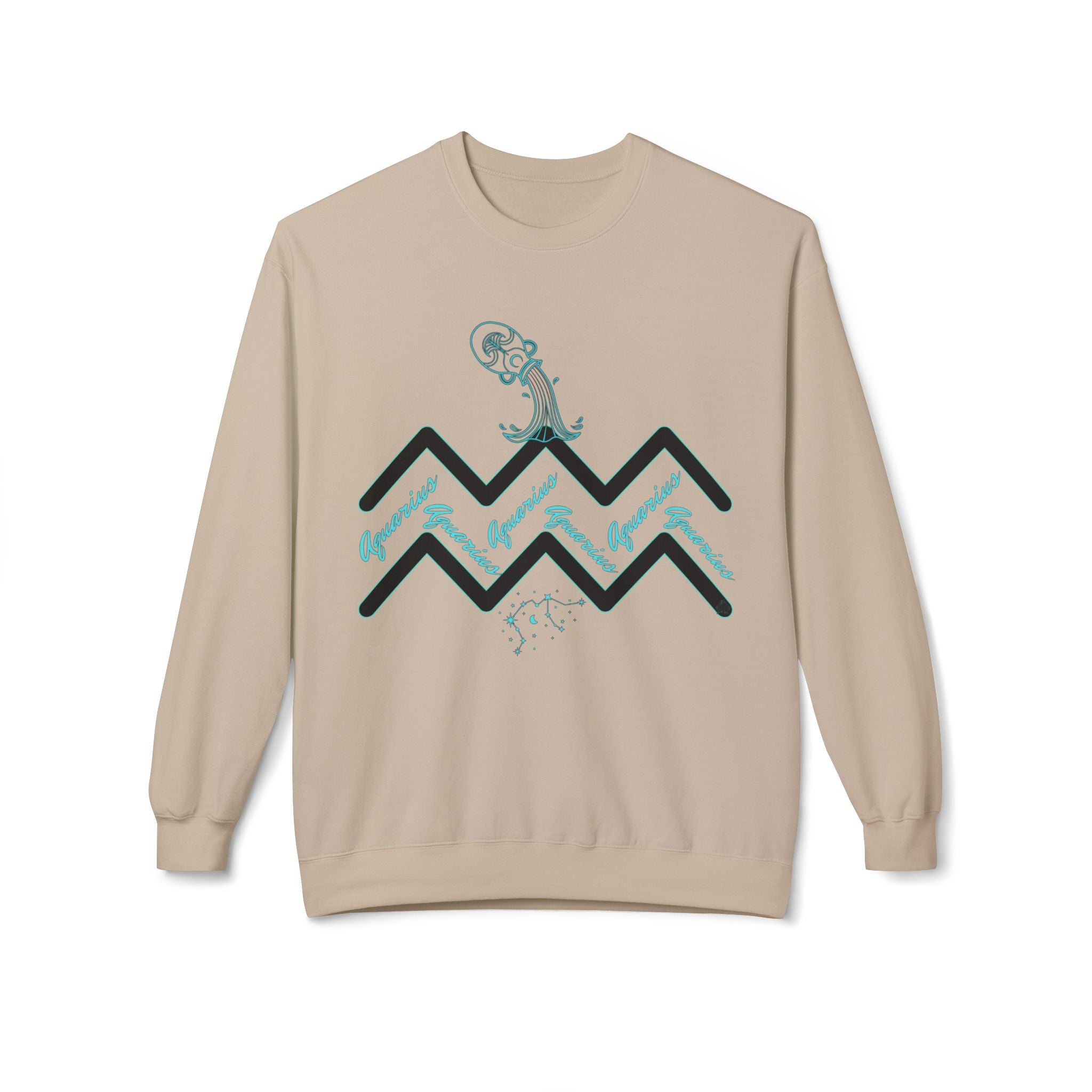 Aquarius Zodiac Sweatshirt — Water Wave Astrology Crewneck