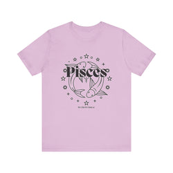 The Pisces Zodiac Unisex Casual Classic Jersey Short Sleeve Tee