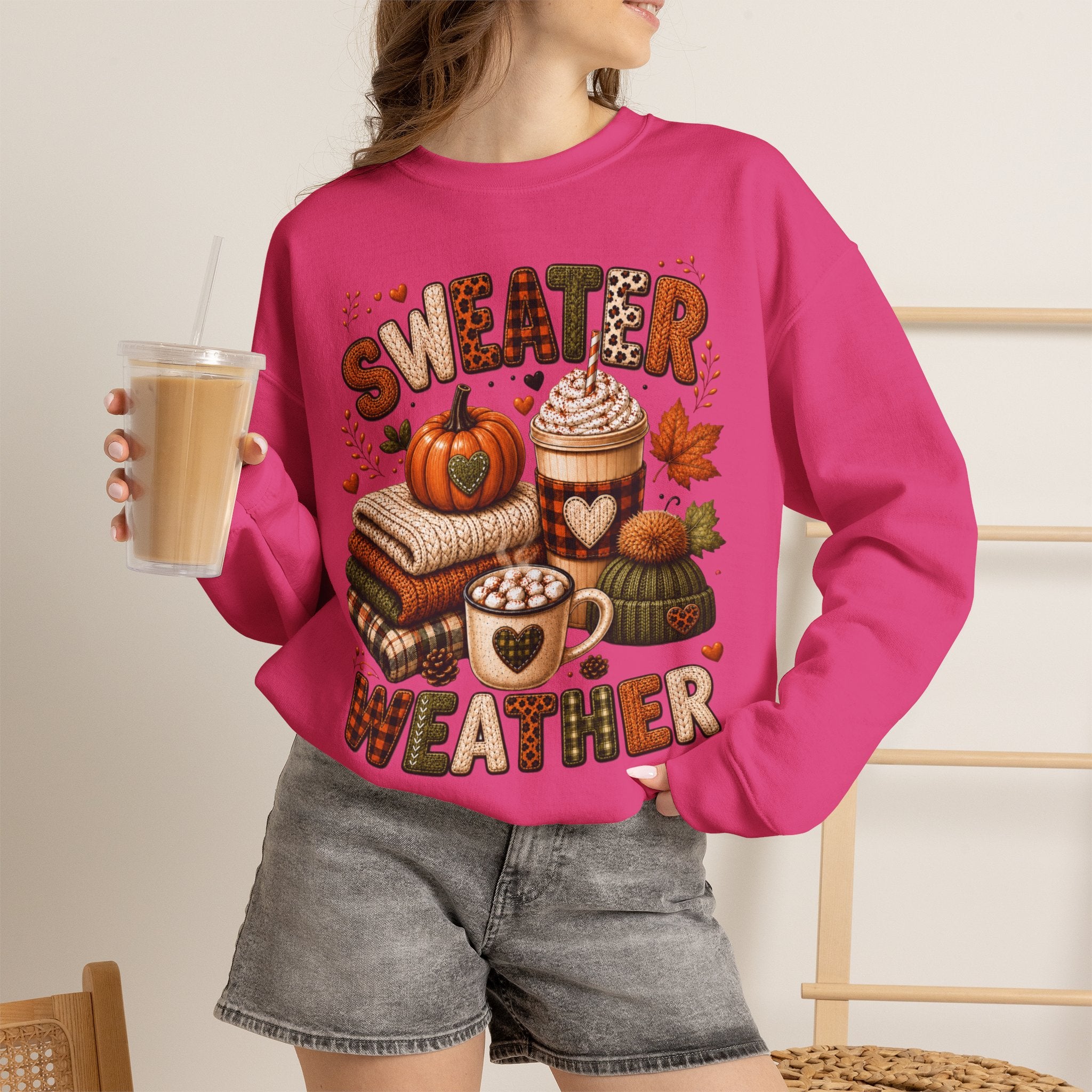 Sweater Weather Autumn Crewneck Sweatshirt