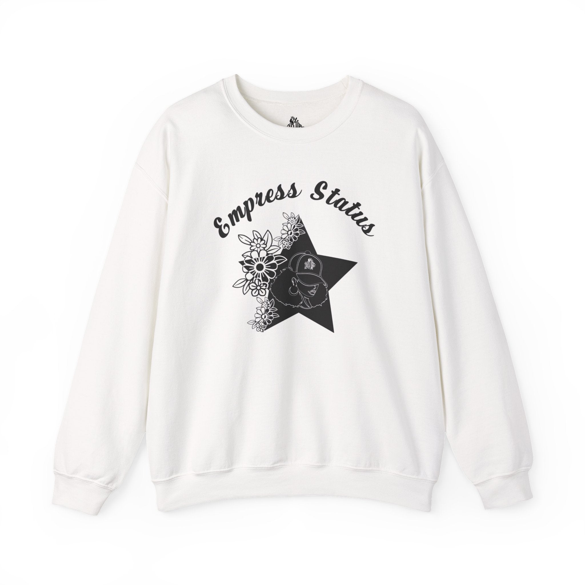 Empress Black Girl Floral Status Unisex Sweatshirt