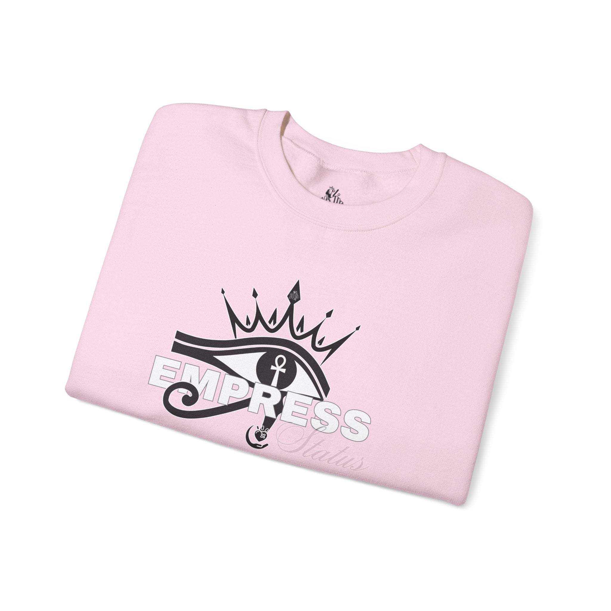 Eye of Horus Crown Empress Sweatshirt — Egyptian Protective Symbol Tee