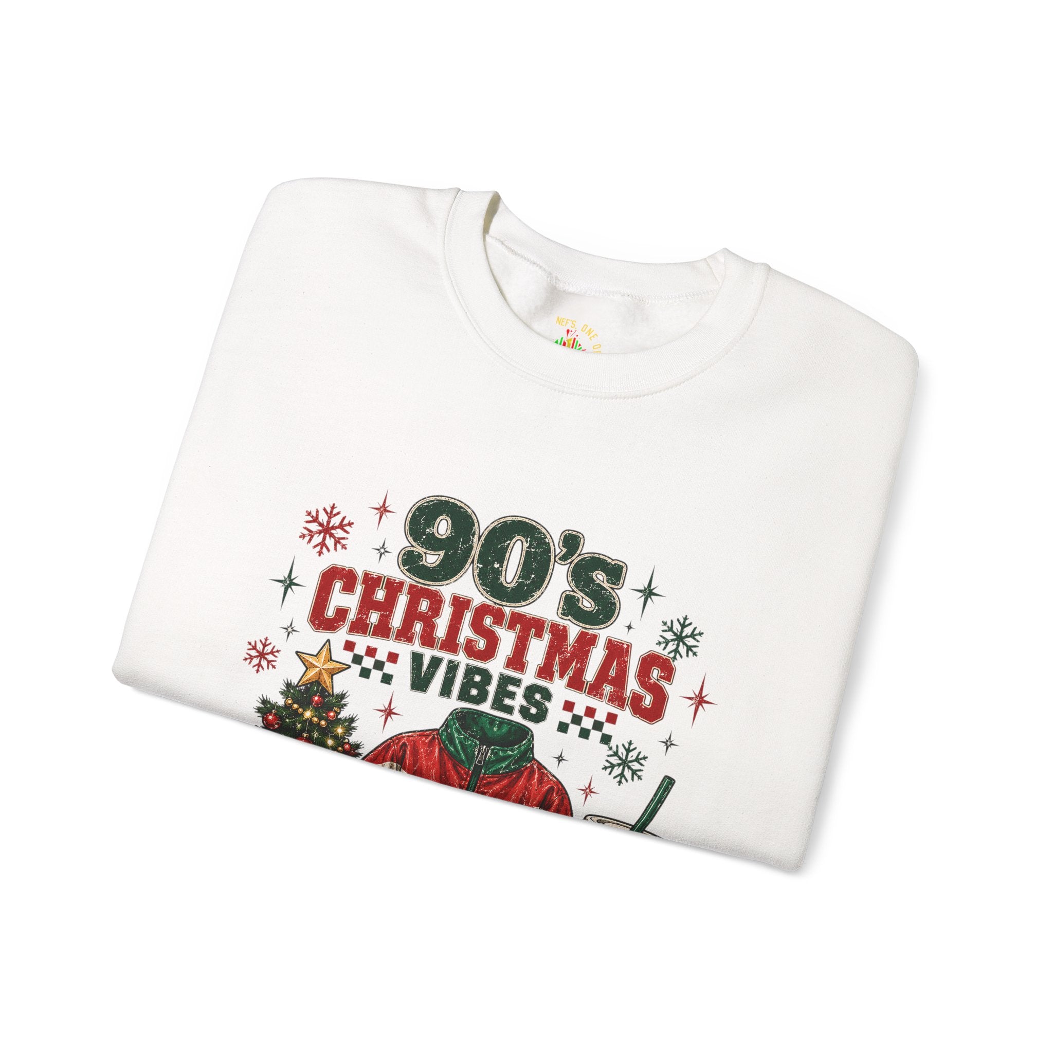 90s Christmas Vibes Crewneck Sweatshirt