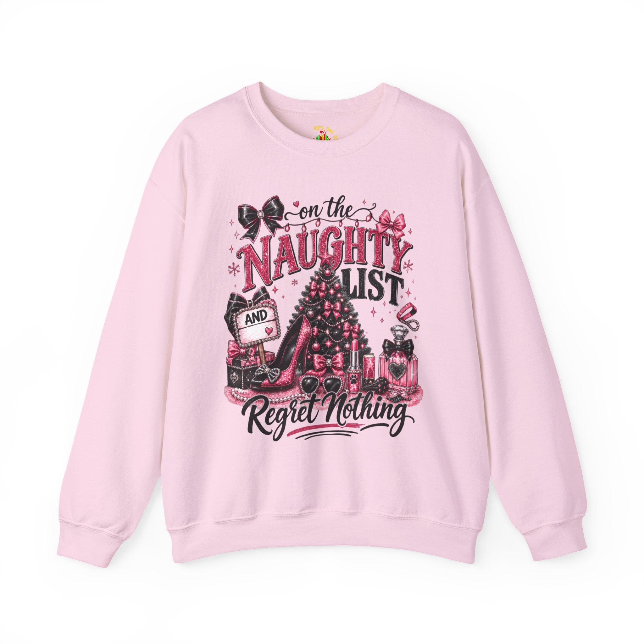 On the Naughty List Christmas Crewneck Sweatshirt