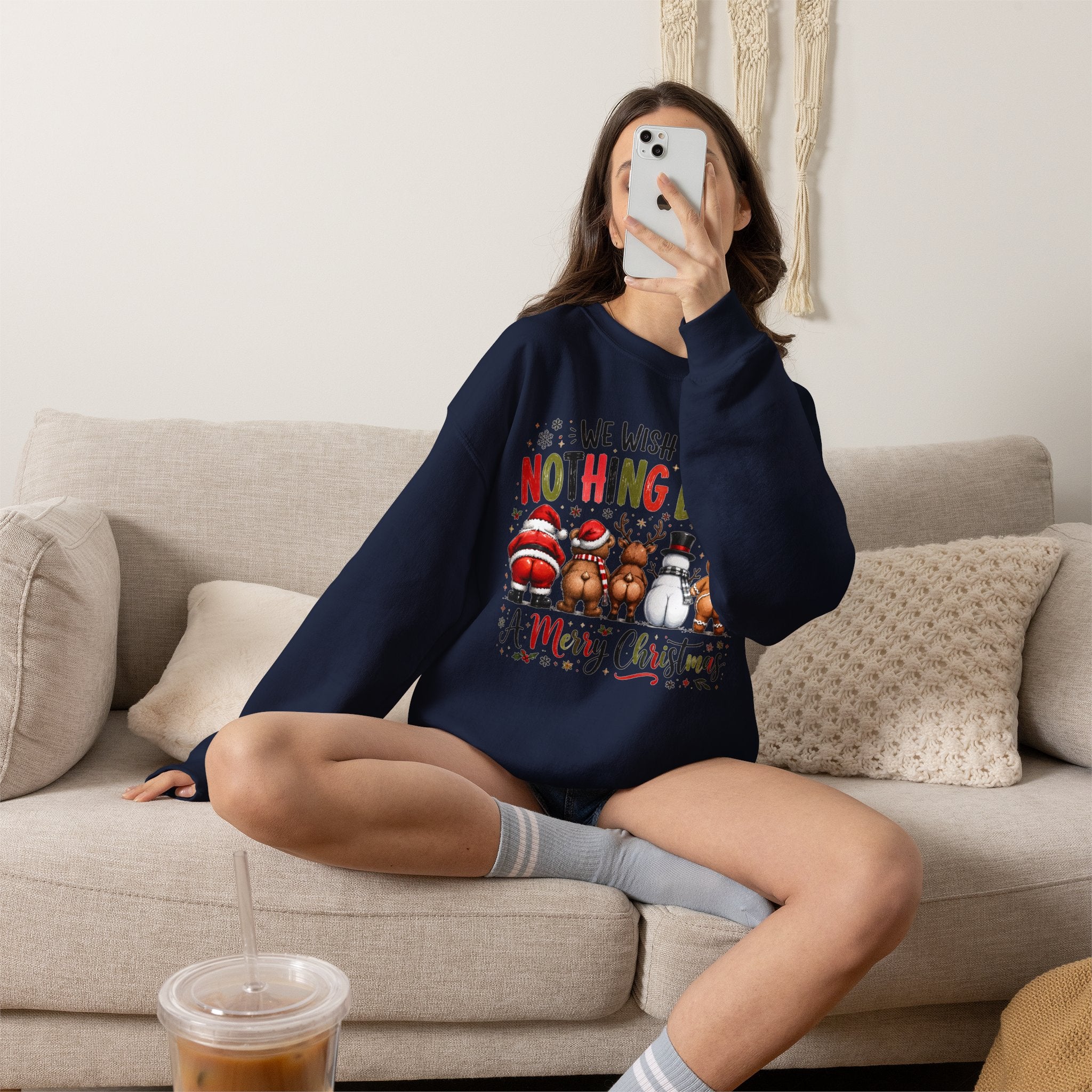 We Wish You Nothing But a Merry Christmas Crewneck Sweatshirt
