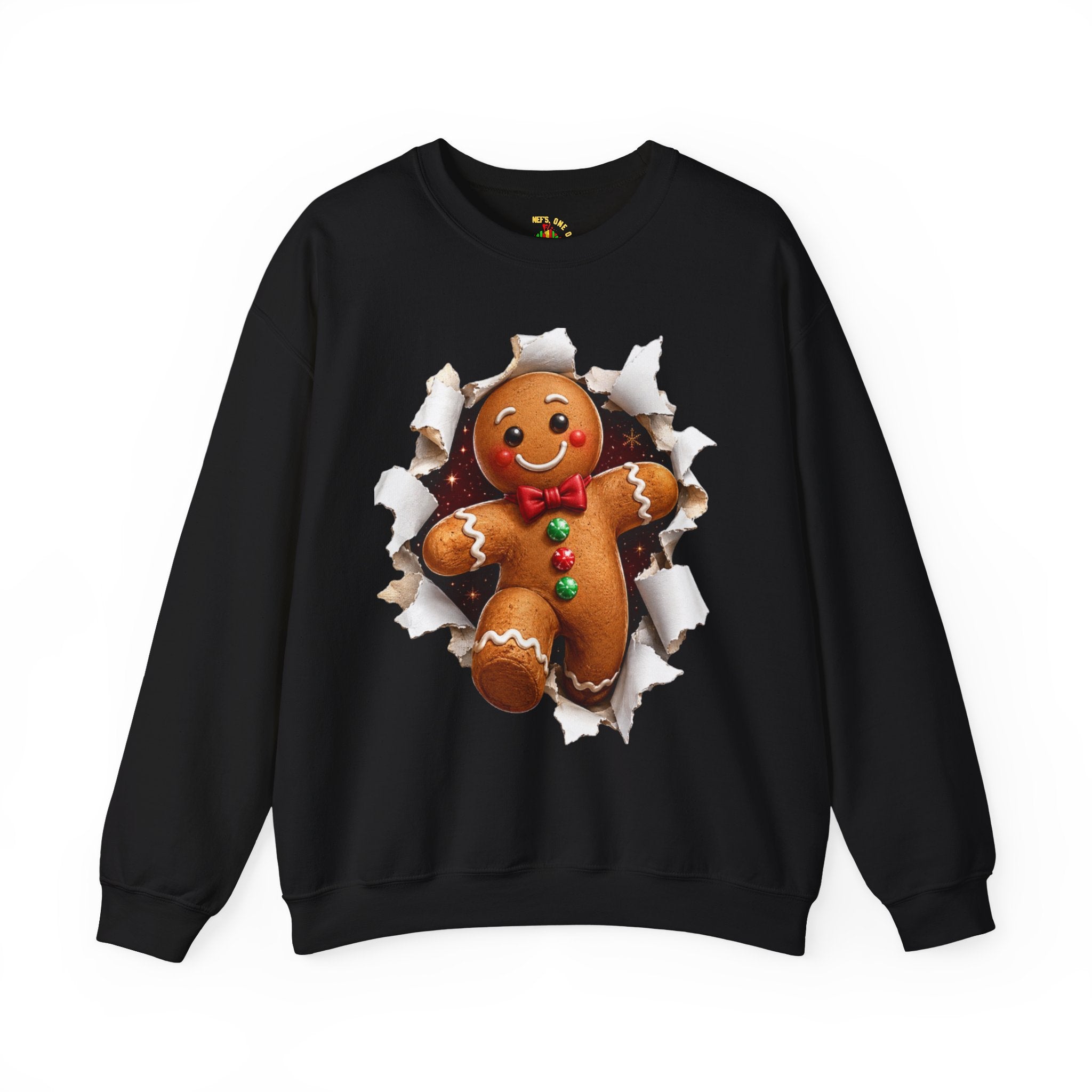 Gingerbread Man Christmas Crewneck Sweatshirt