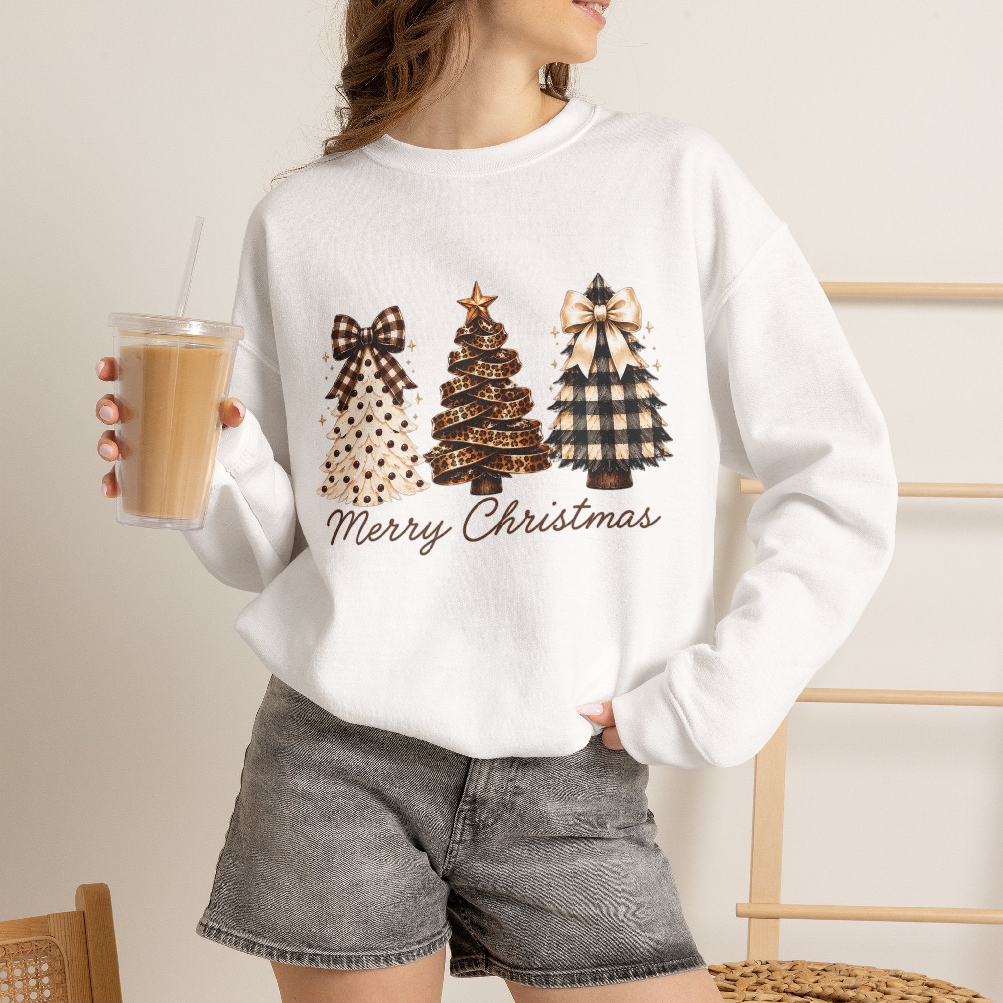 Merry Christmas Christmas Tree Crewneck Sweatshirt