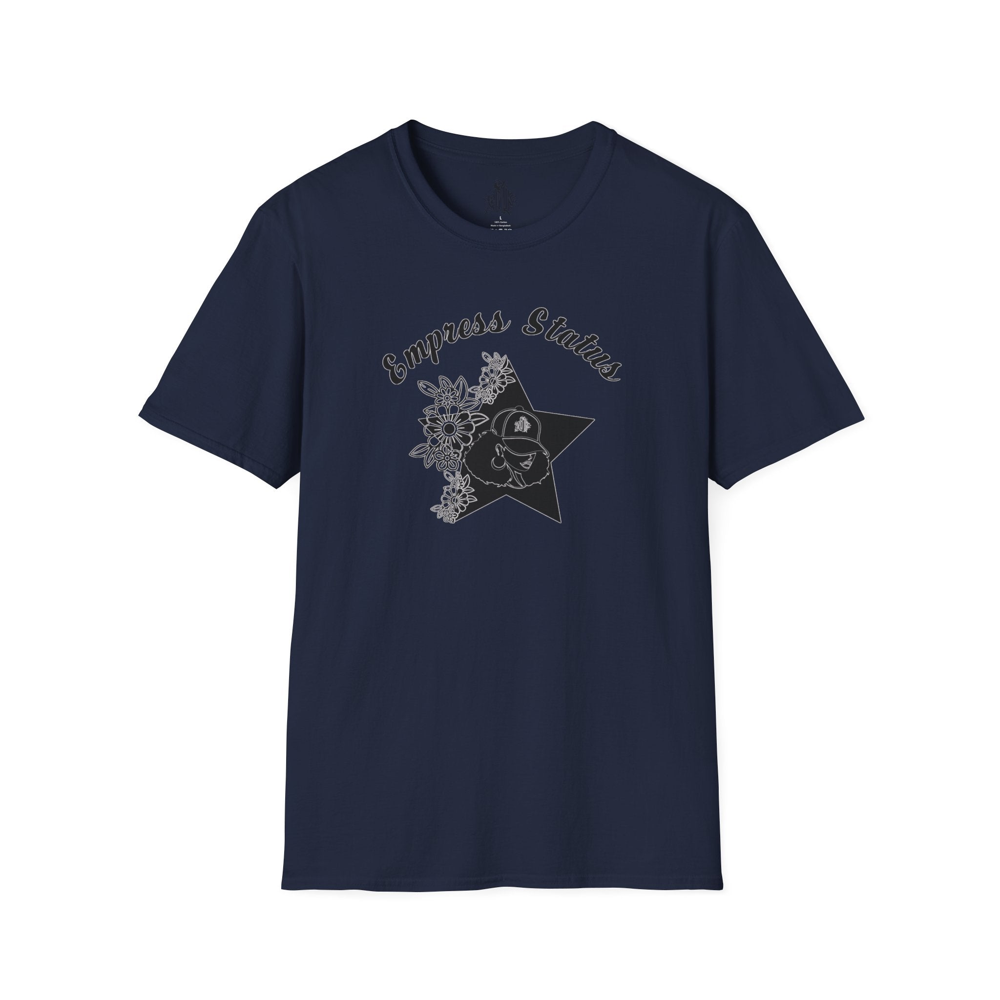 Empress Black Girl Floral Status T-shirt