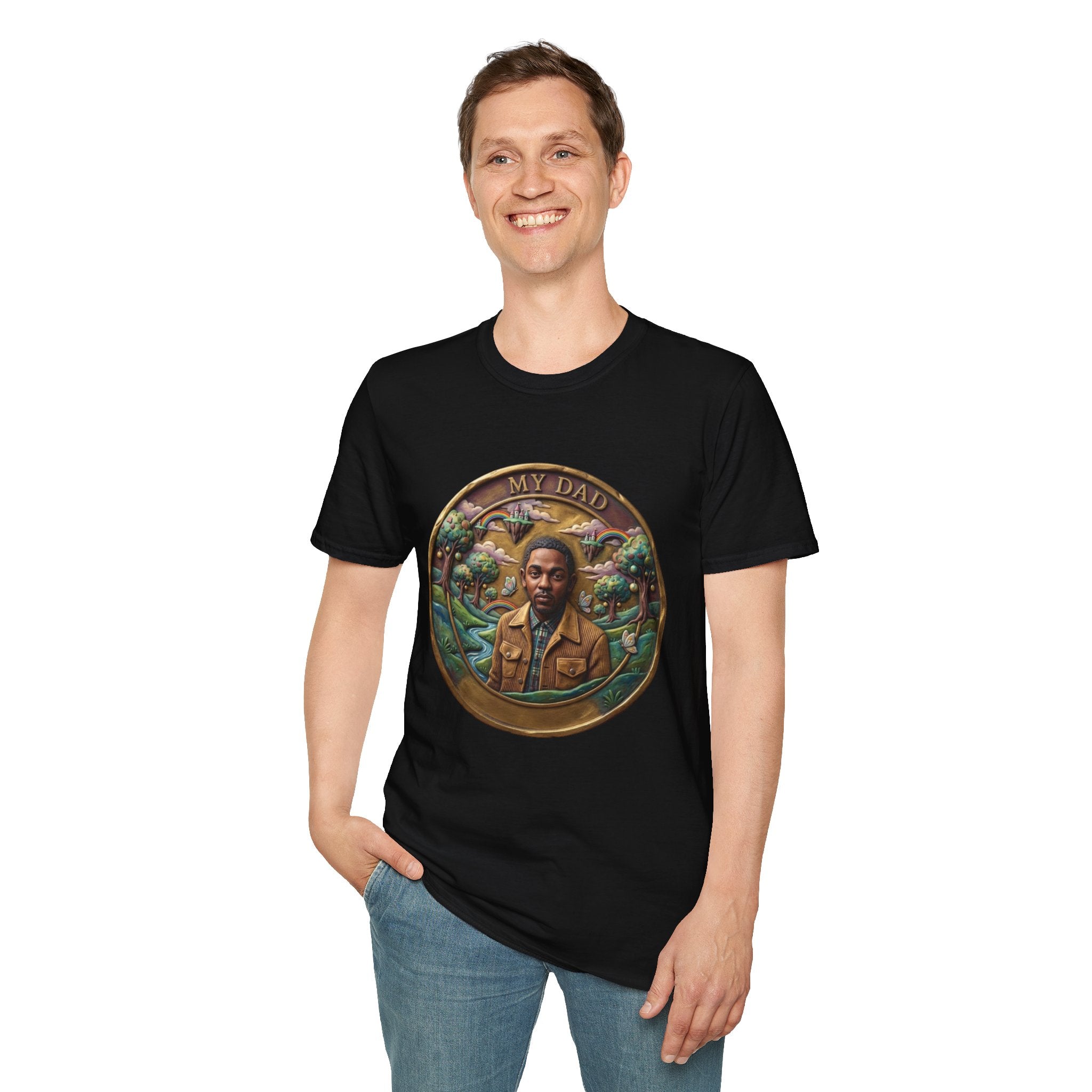 Todd Another Customized My Dad Portrait Coin Tee Graphic T-Shirt