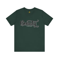 Beauty with the Beast Valentine Casual, Soft Unisex Jersey Short Sleeve Tee
