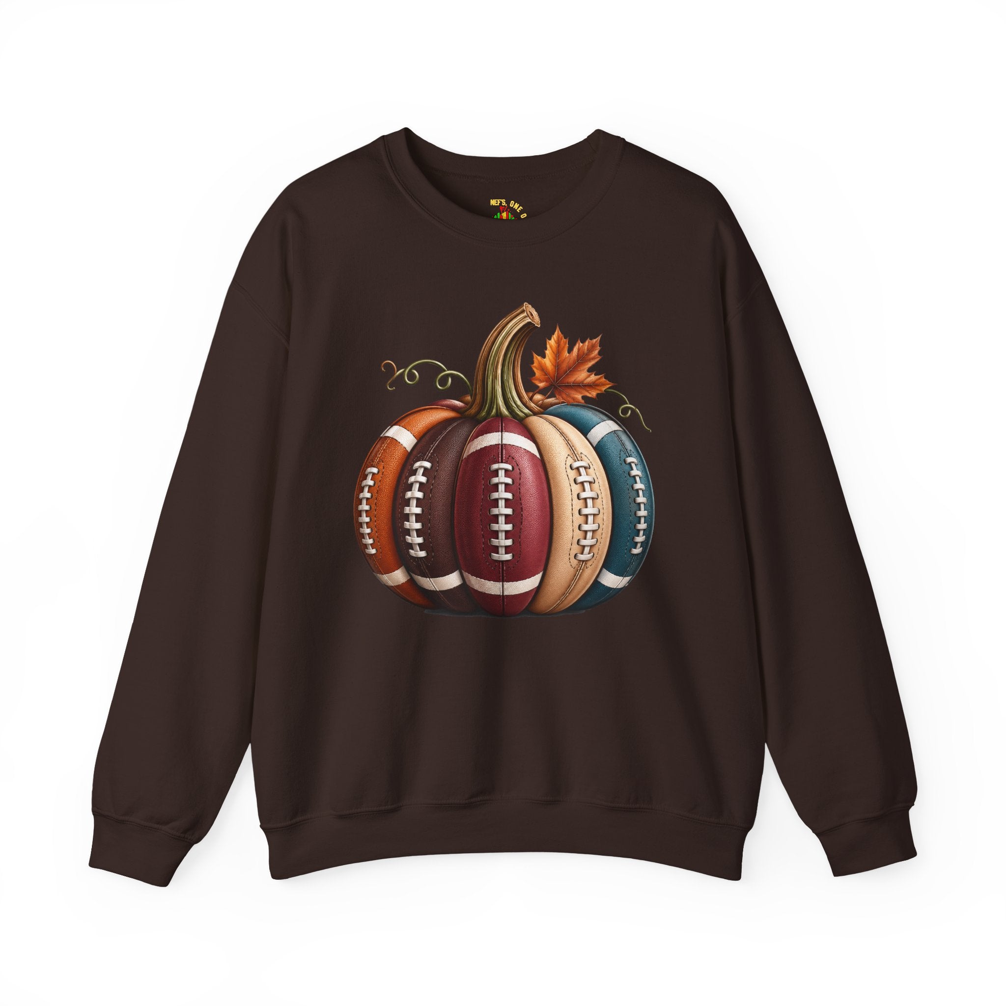 Fall Football Pumpkin Crewneck Sweatshirt