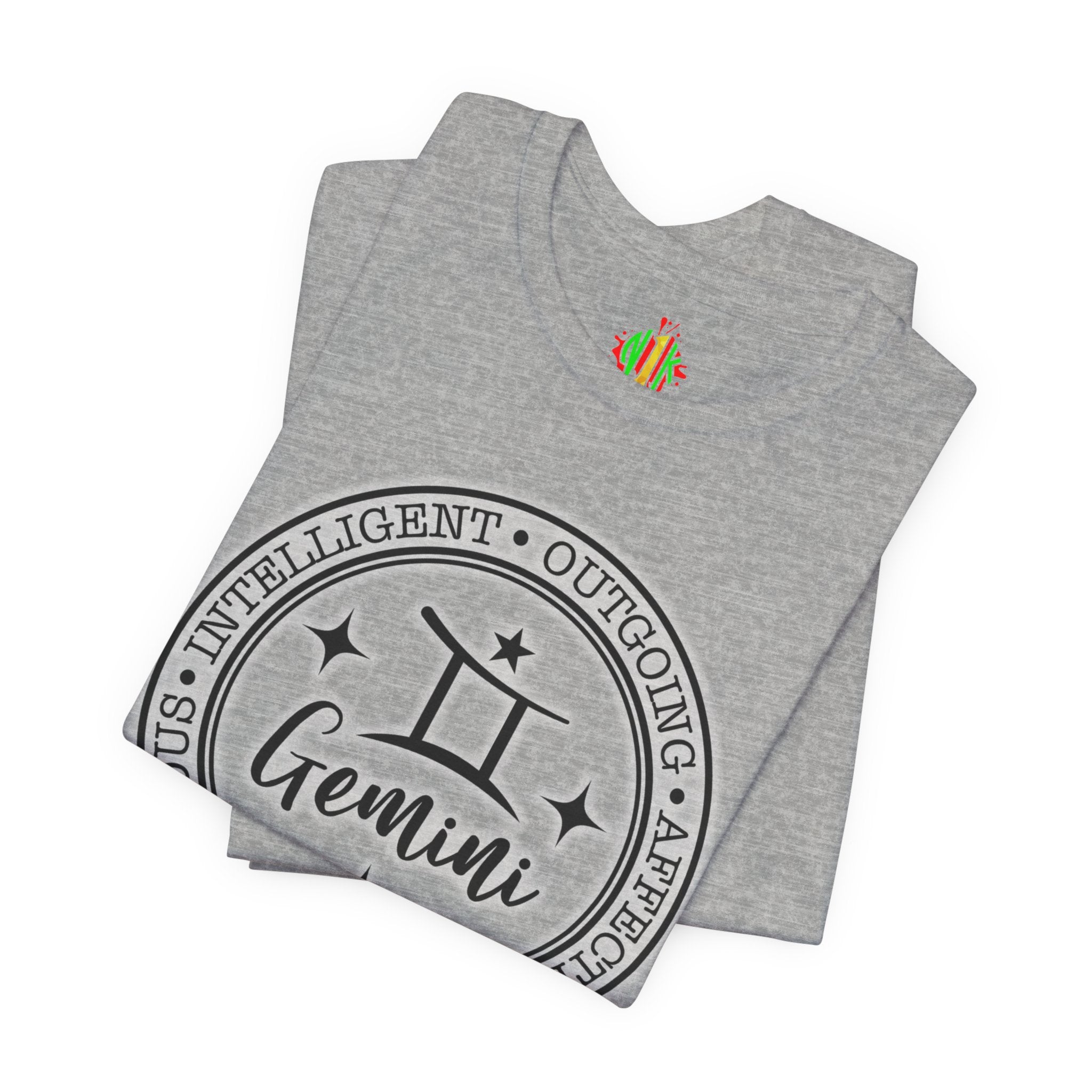 Gemini Zodiac Tee: Stylish Astrology Shirt for Astronomy Lovers, Birthday Gift, Unisex Tee, Horoscope Apparel, Casual Wear
