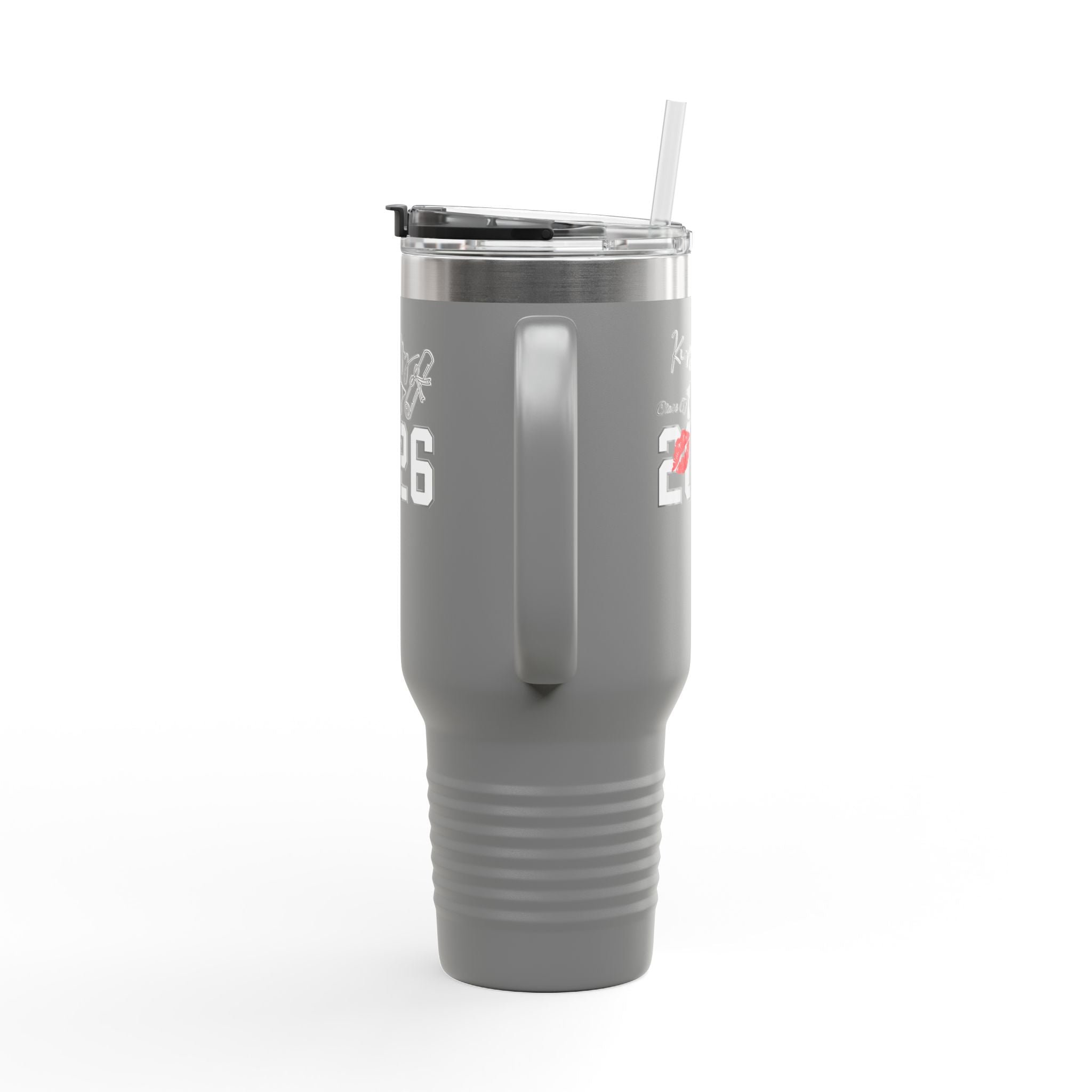 2026 Insulated Travel Mug, 40oz, Stylish Drinkware for On-the-Go, Ideal for Graduations, Hot & Cold Beverages, Outdoor Adventures