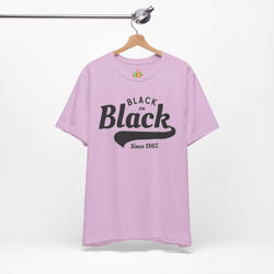 Vintage Style Unisex Jersey Tee - Black Since 1865, Retro T-Shirt, Casual Wear, Gift Idea, Everyday Fashion