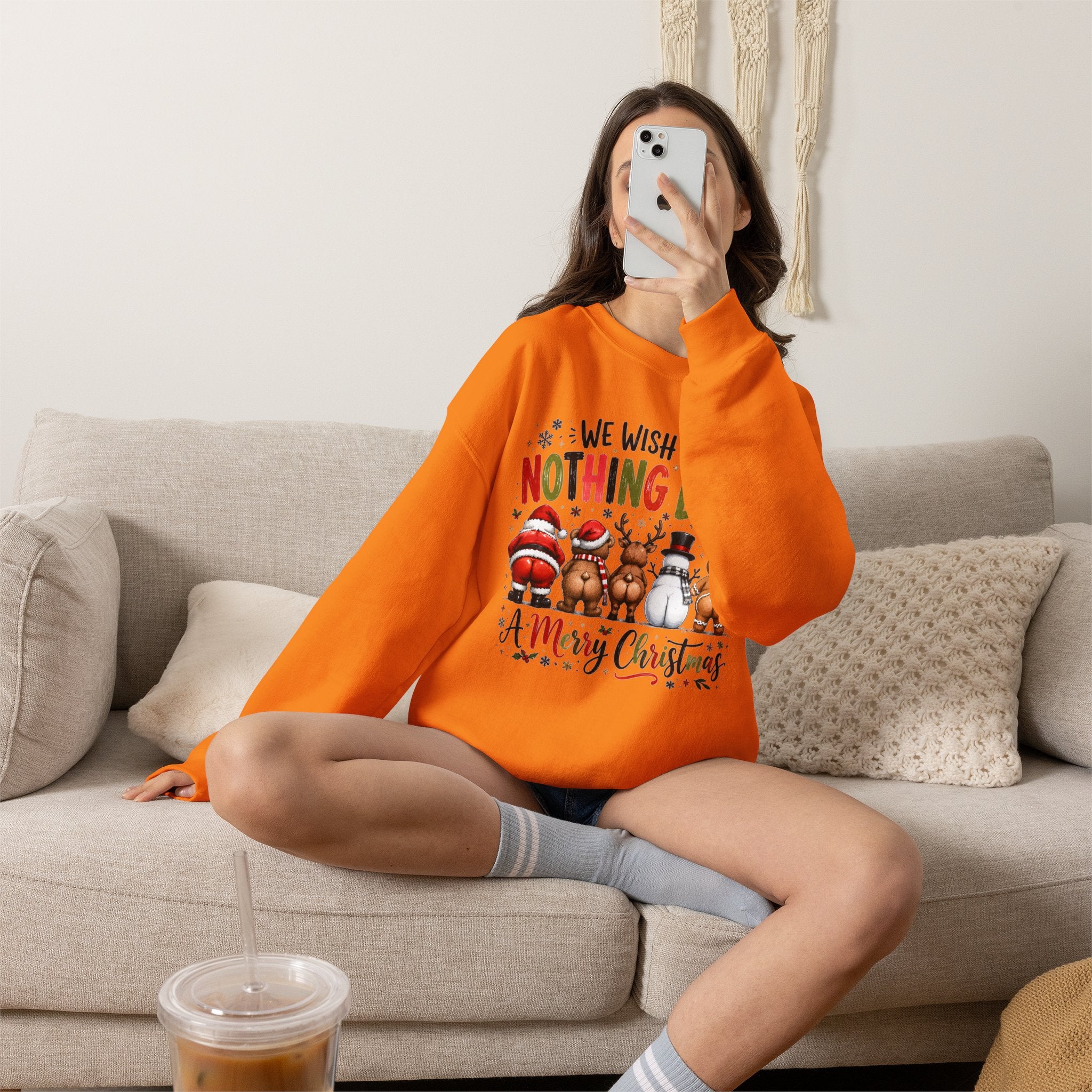 We Wish You Nothing But a Merry Christmas Crewneck Sweatshirt