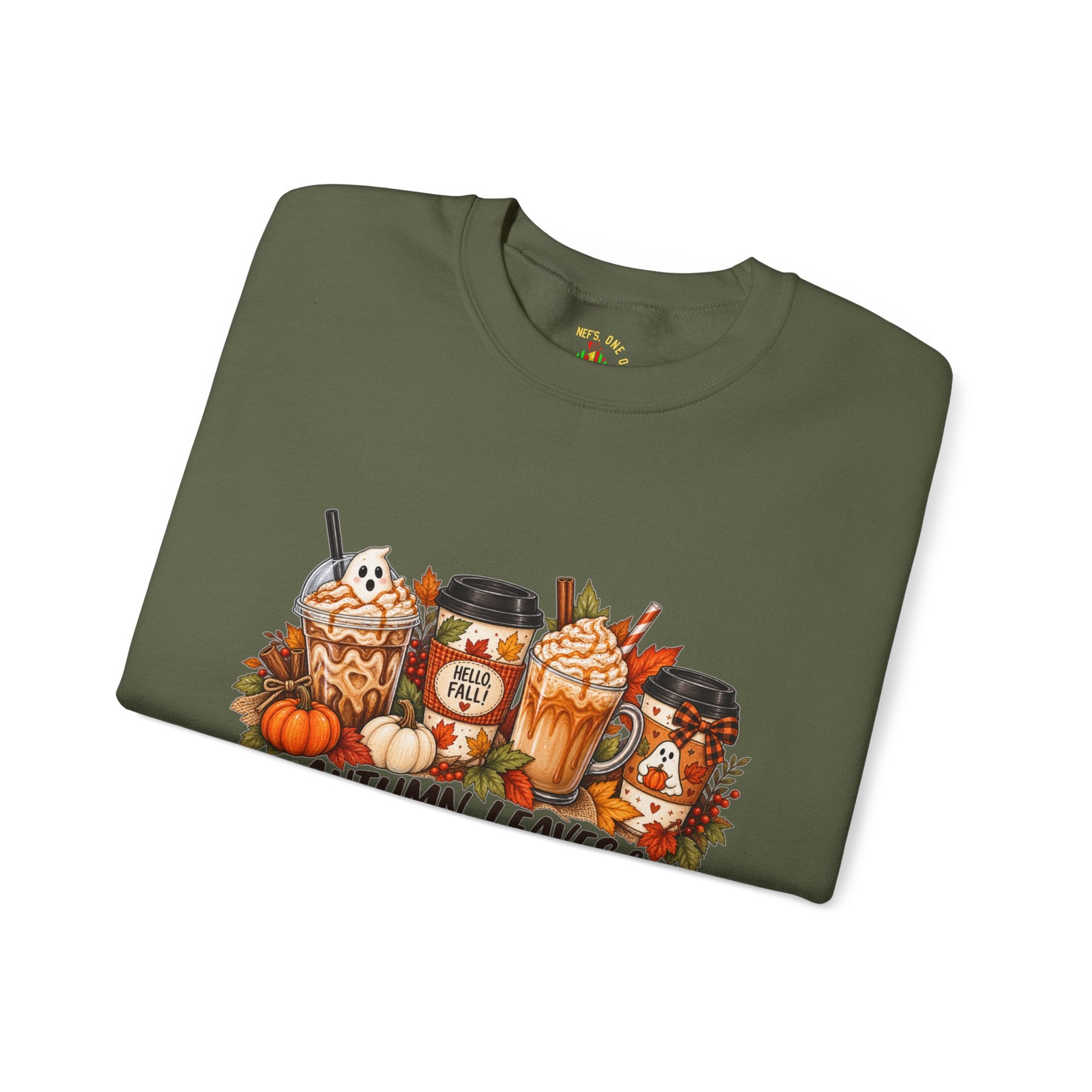 Autumn Leaves & Coffee Please Sweatshirt