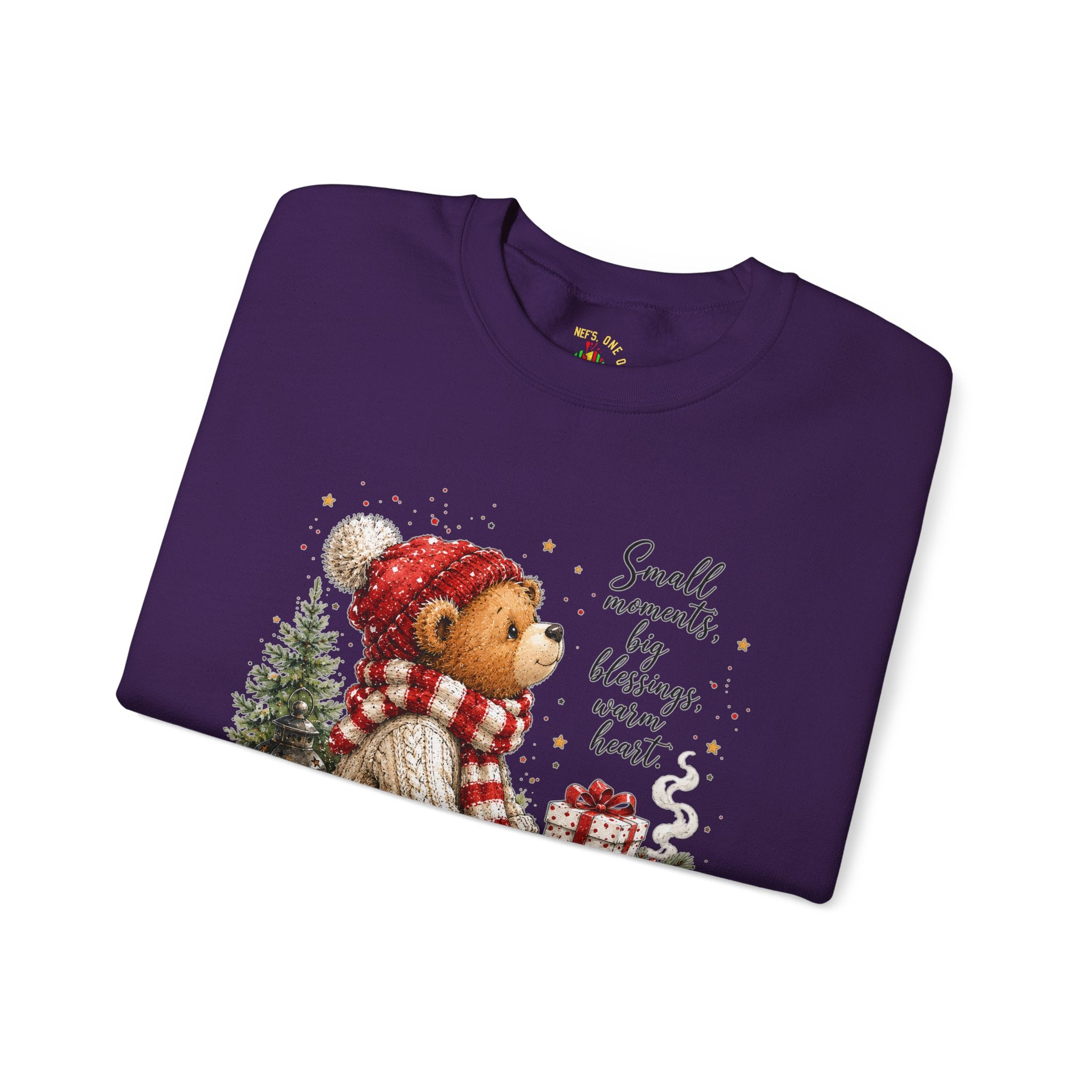 Christmas Bear Crewneck Sweatshirt – Cozy Holiday Teddy Bear Design