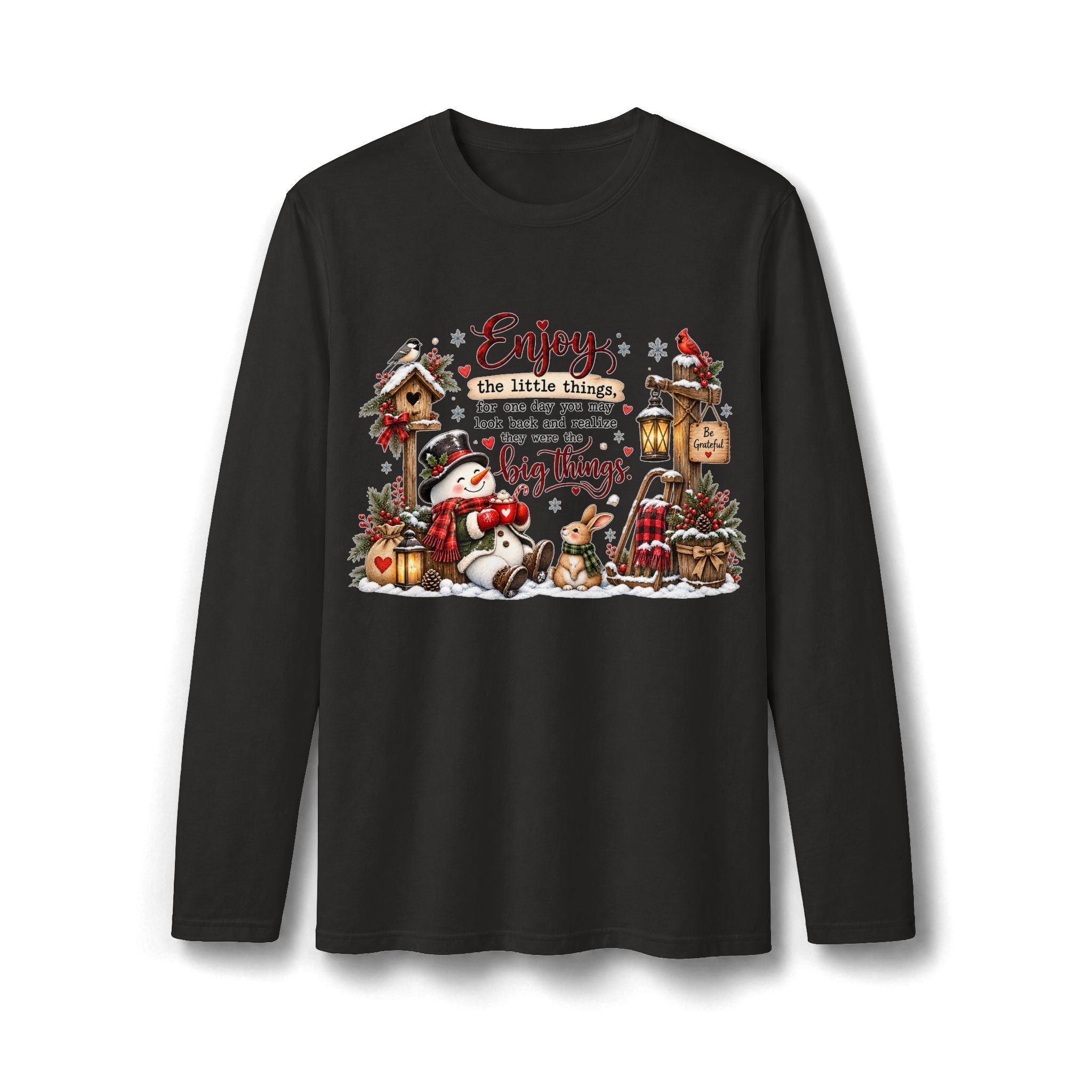 Enjoy the Little Things Christmas Long Sleeve T-Shirt