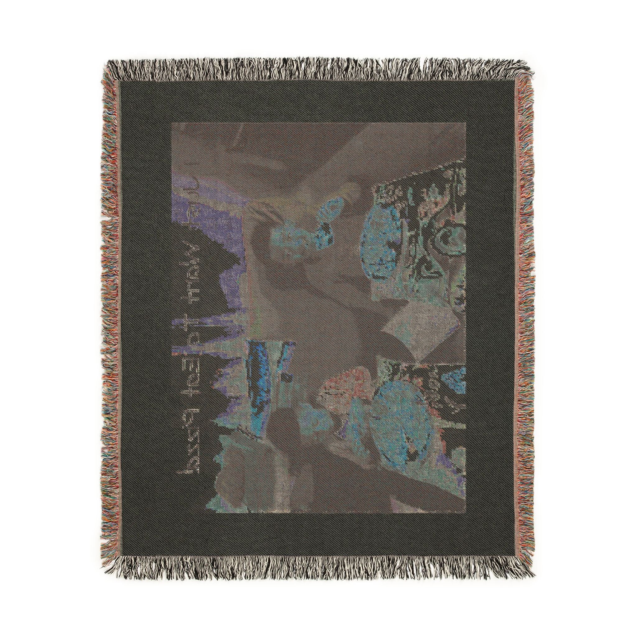 Customizable Woven Blanket — Add Your Text, Personalized Cozy Throw