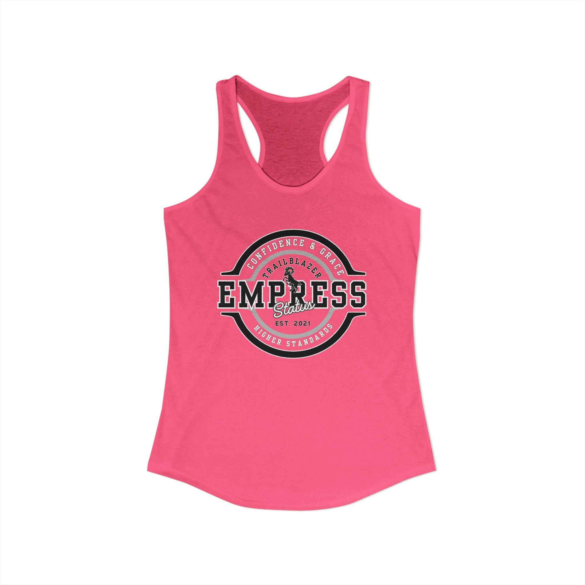 Empress Status Racerback Tank, Women's Fitness Shirt, Gift for Her, CaTank TopEmpress Status Racerback Tank