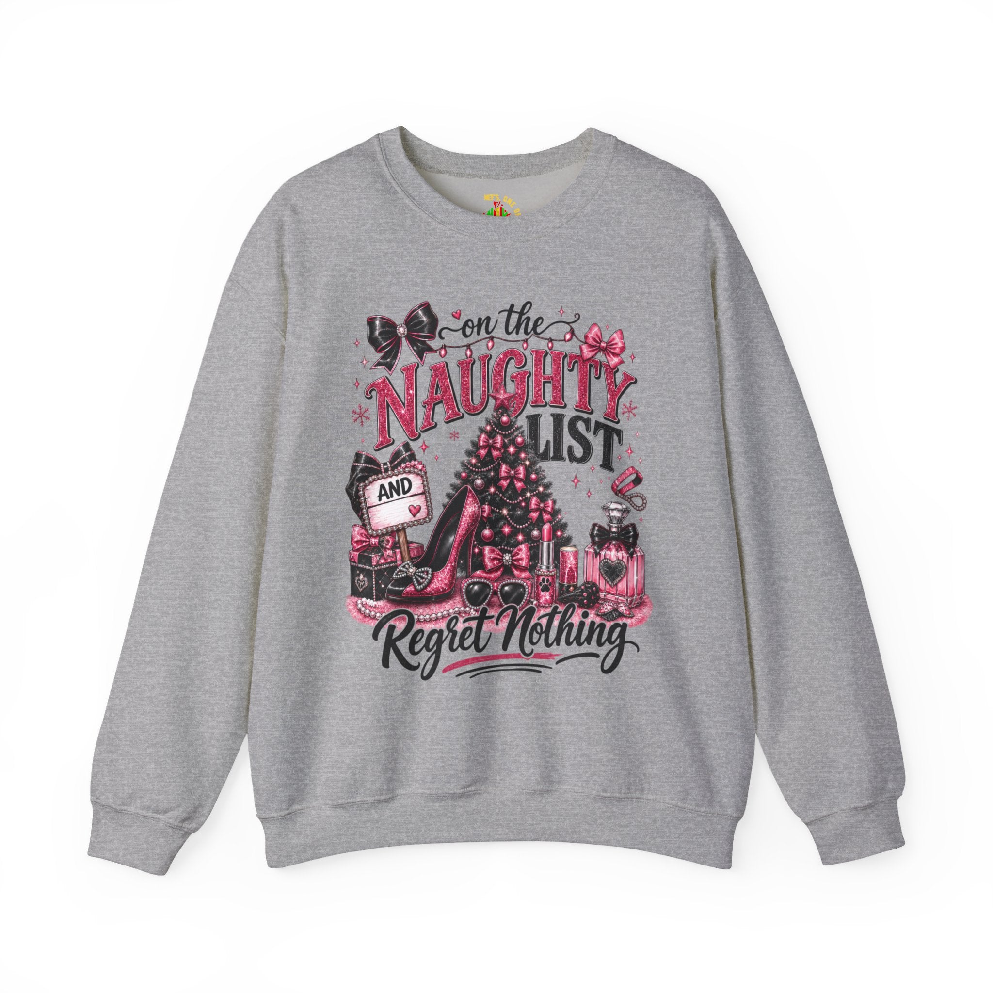 On the Naughty List Christmas Crewneck Sweatshirt