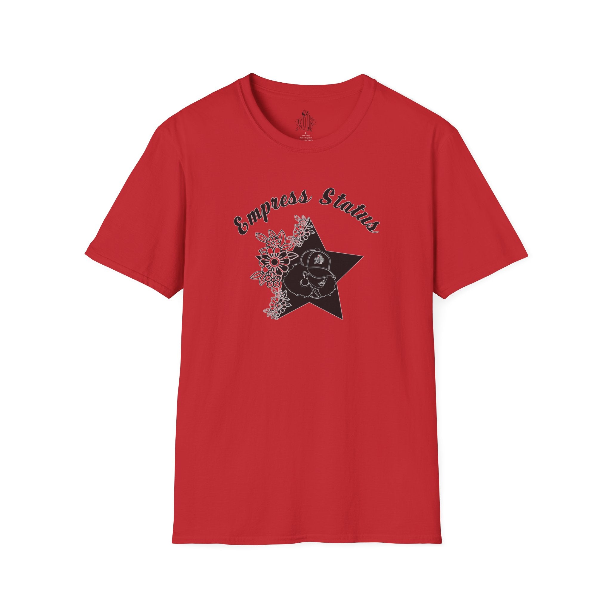 Empress Black Girl Floral Status T-shirt