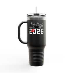 2026 Insulated Travel Mug, 40oz, Stylish Drinkware for On-the-Go, Ideal for Graduations, Hot & Cold Beverages, Outdoor Adventures