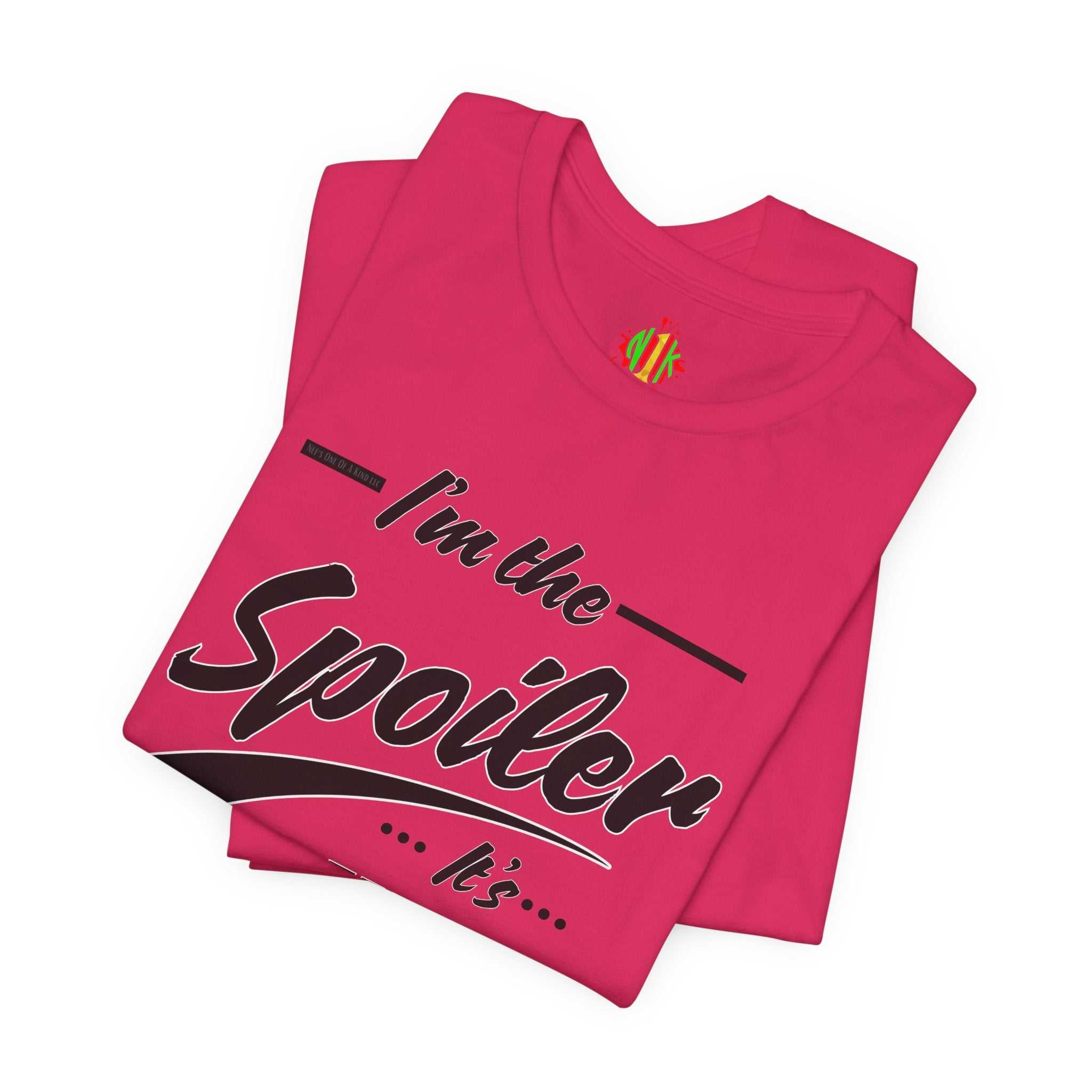 He's the Spoiler Unisex Jersey Tee - Express love for his Queen and PrT-ShirtHe’s the Spoiler Unisex Jersey Tee