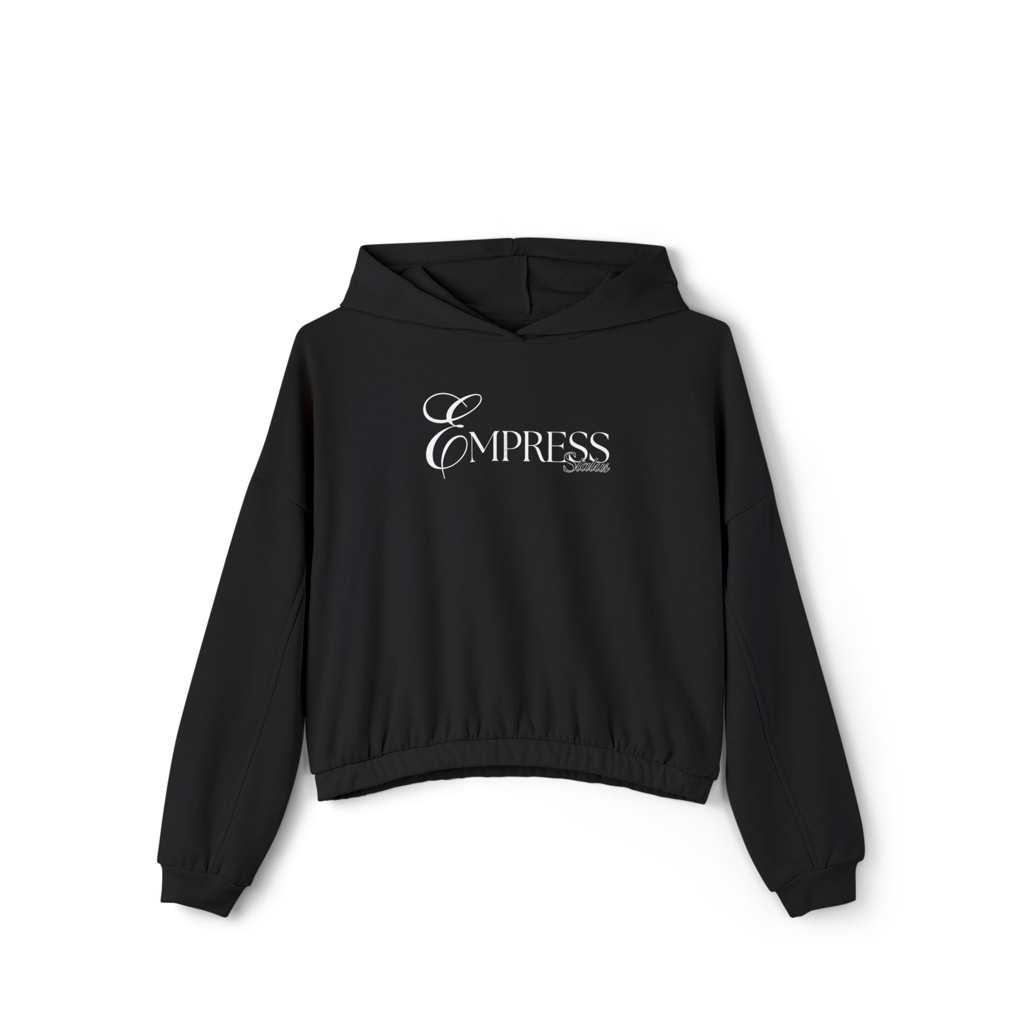 Empress Women's Cinched Bottom Hoodie, Chic Pullover, Stylish Activewear, Casual Outfit, Birthday Gift, Cozy Gift
