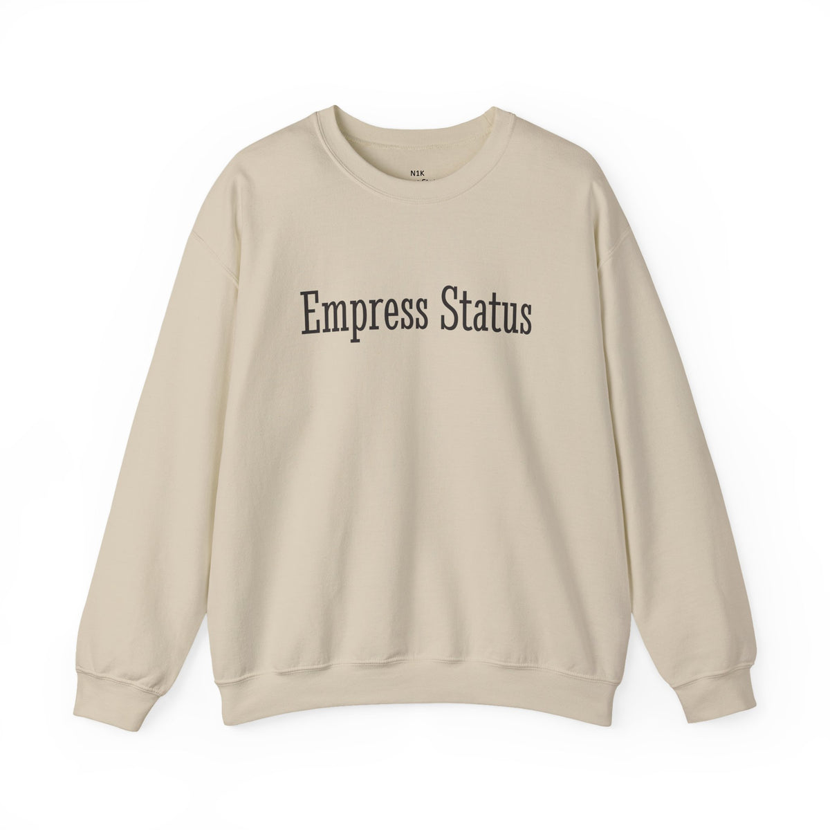 Empress Status Black Glitter Print Unisex Heavy Blend™ Crewneck Sweatshirt