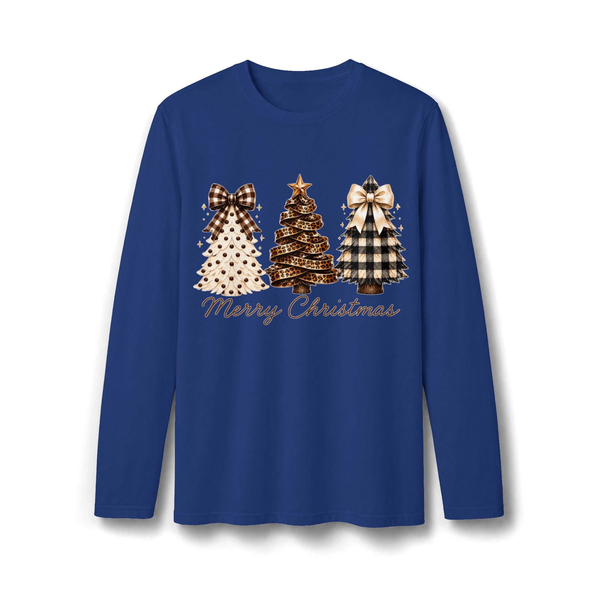 Merry Christmas Gingerbread Christmas Tree Long Sleeve T-Shirt