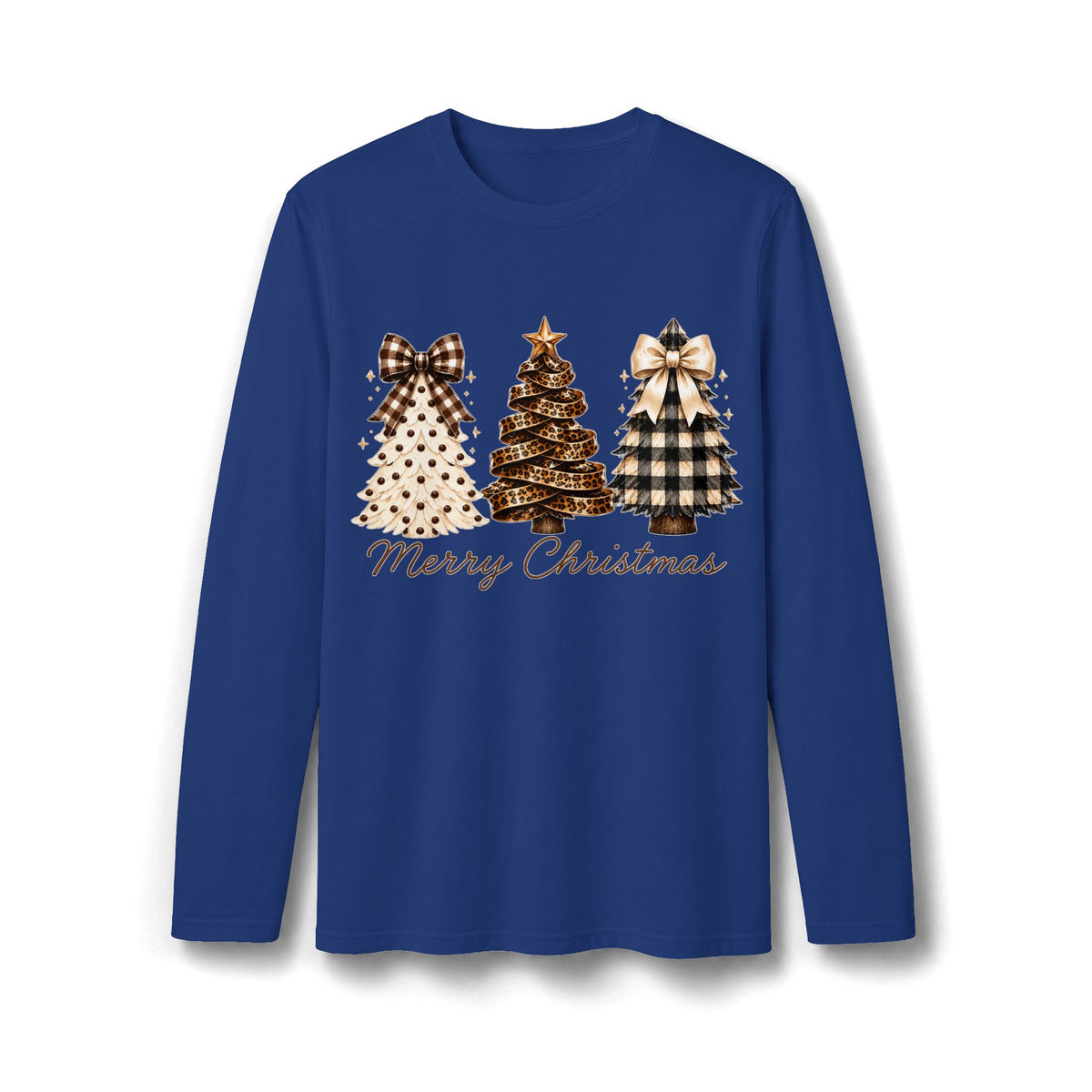 Merry Christmas Gingerbread Christmas Tree Long Sleeve T-Shirt