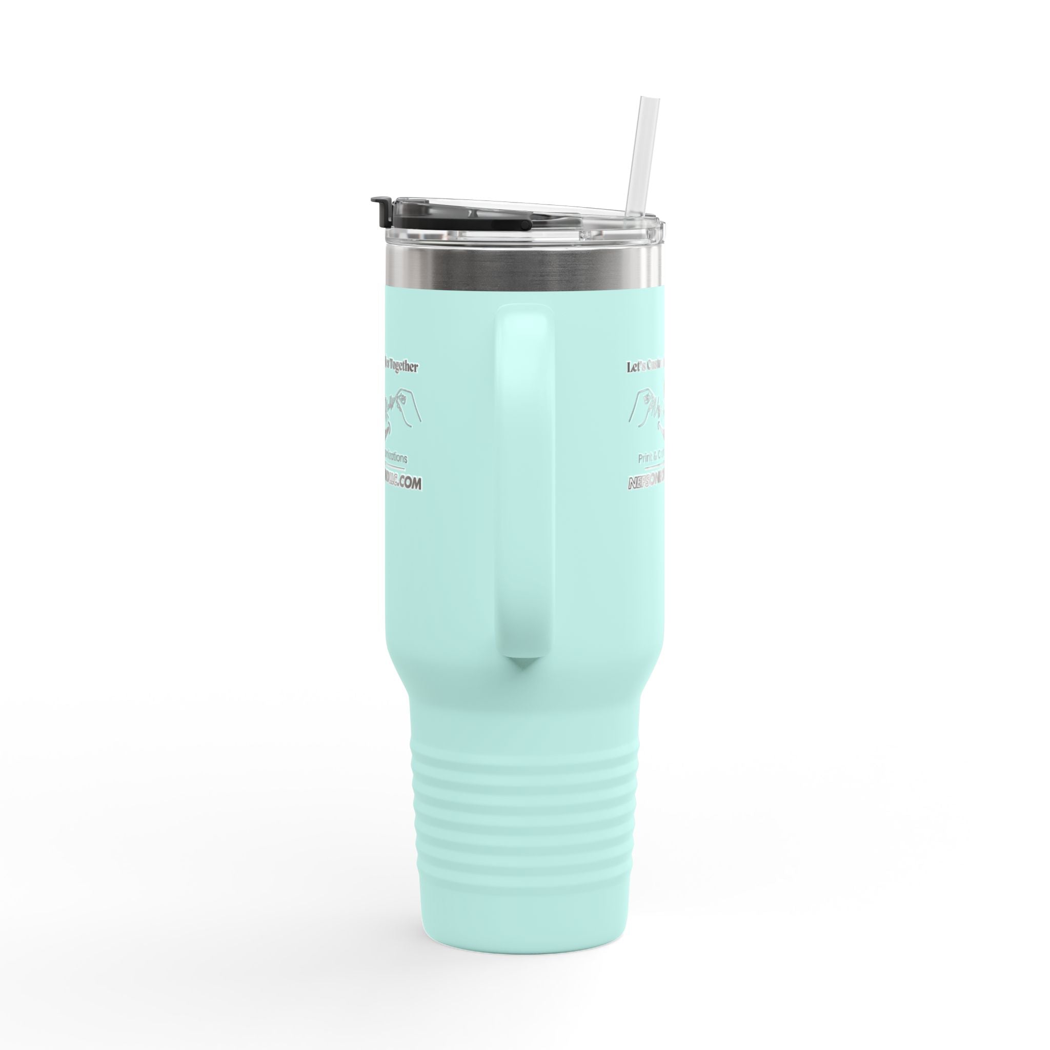 Nef's One Of A Kind Let's Customize Smiles Together Insulated Travel Mug, 40oz