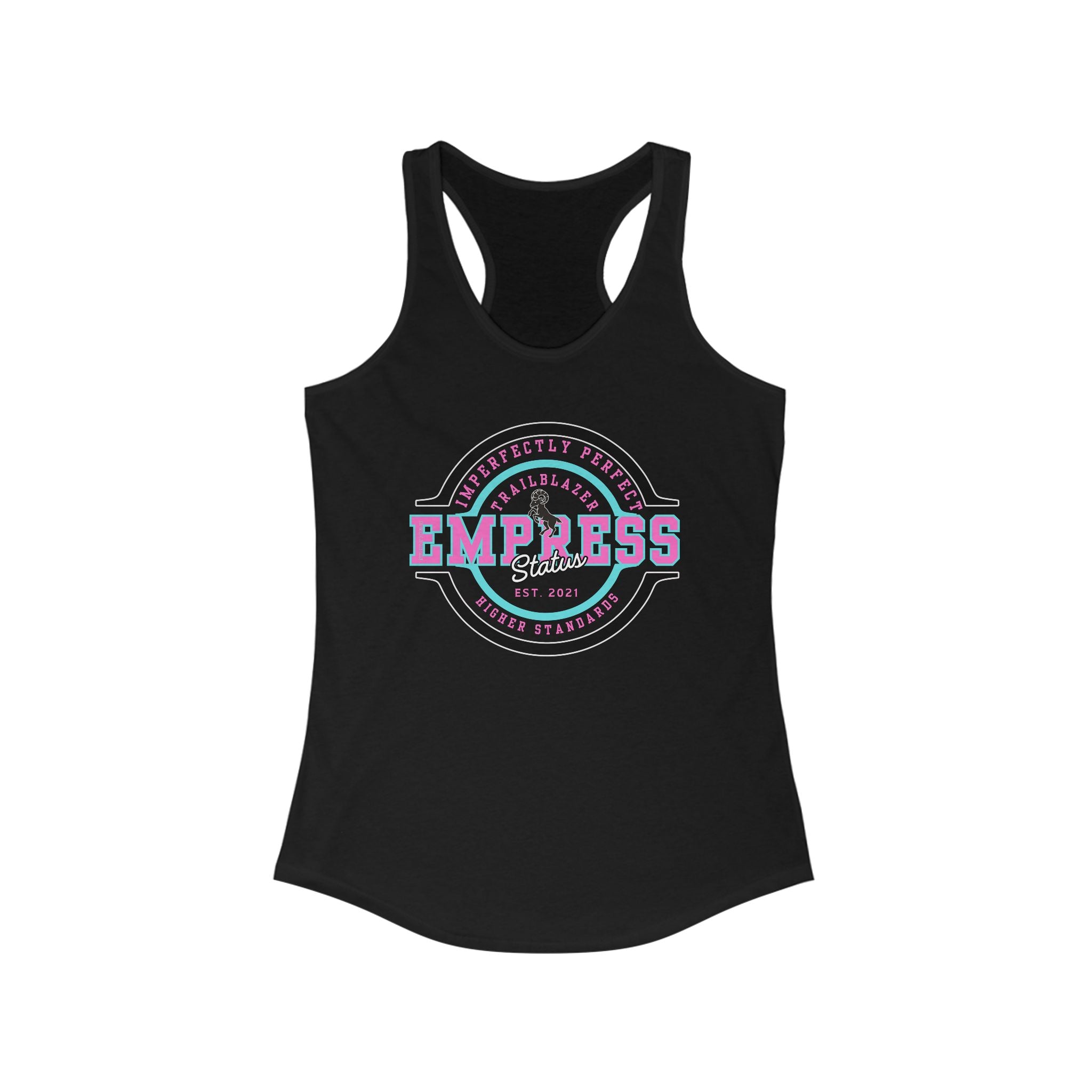 Empress Status Racerback Tank, Women's Fitness Shirt, Gift for Her, Casual Wear, Birthday, Workout Top, Empowerment Tee