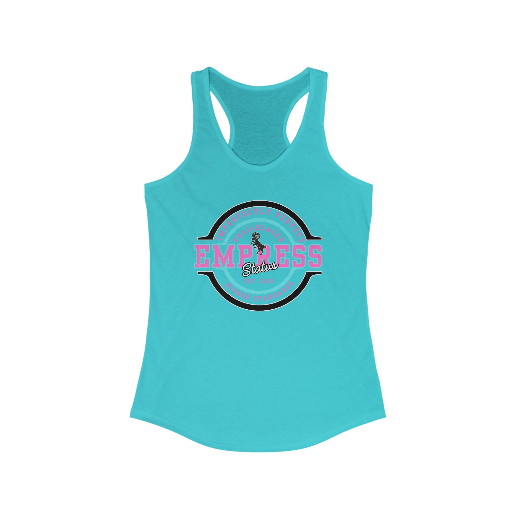 Empress Status Racerback Tank, Women's Fitness Shirt, Gift for Her, Casual Wear, Birthday, Workout Top, Empowerment Tee
