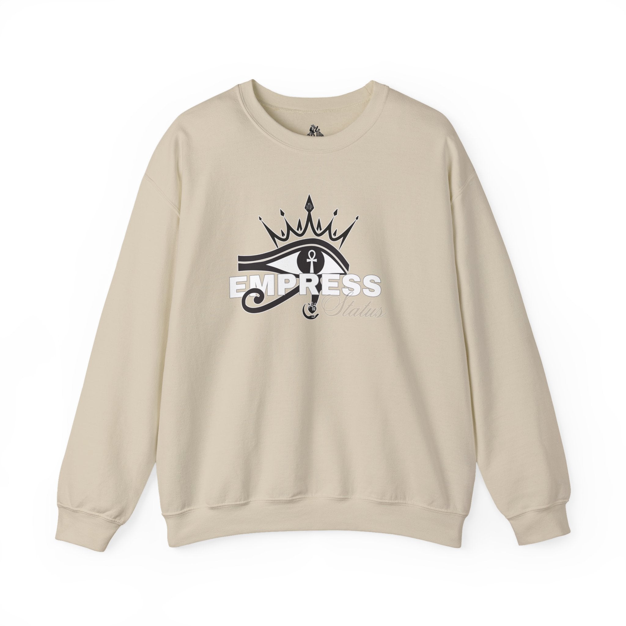 Eye of Horus Crown Empress Sweatshirt — Egyptian Protective Symbol Tee