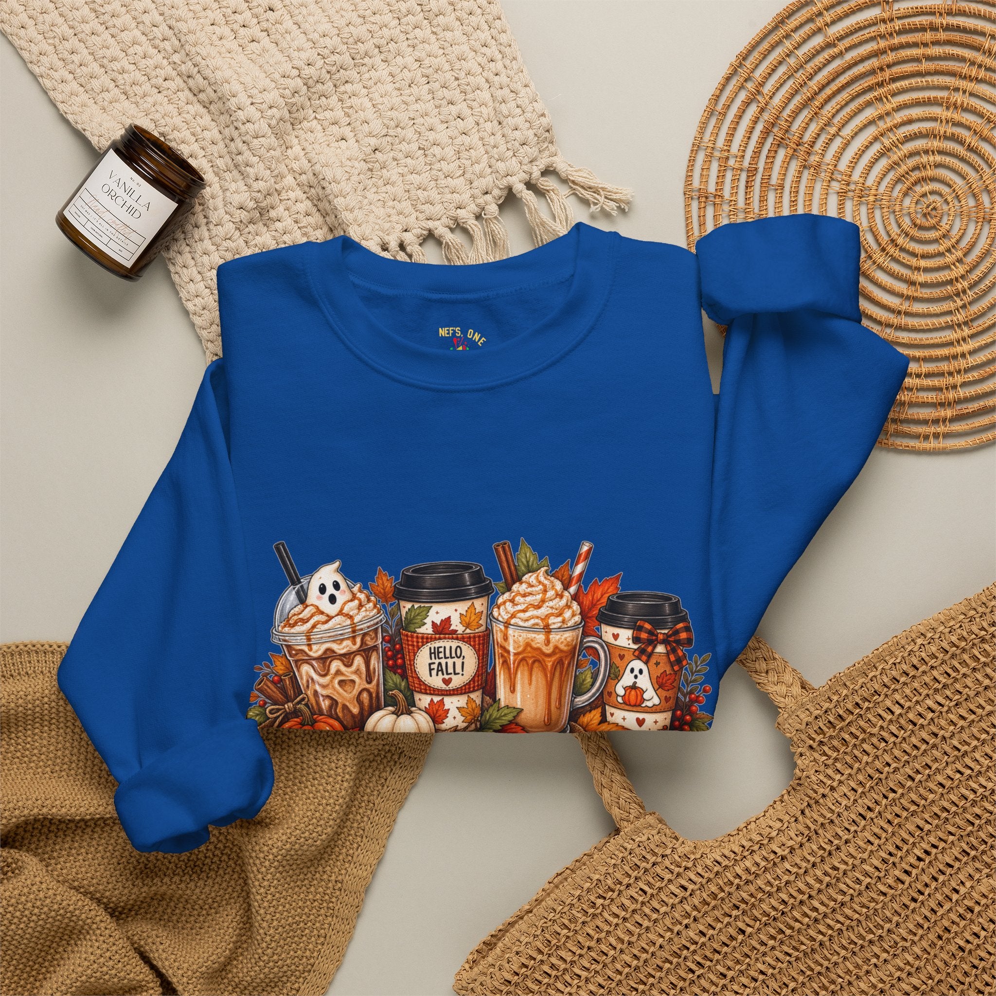 Autumn Leaves & Coffee Please Sweatshirt