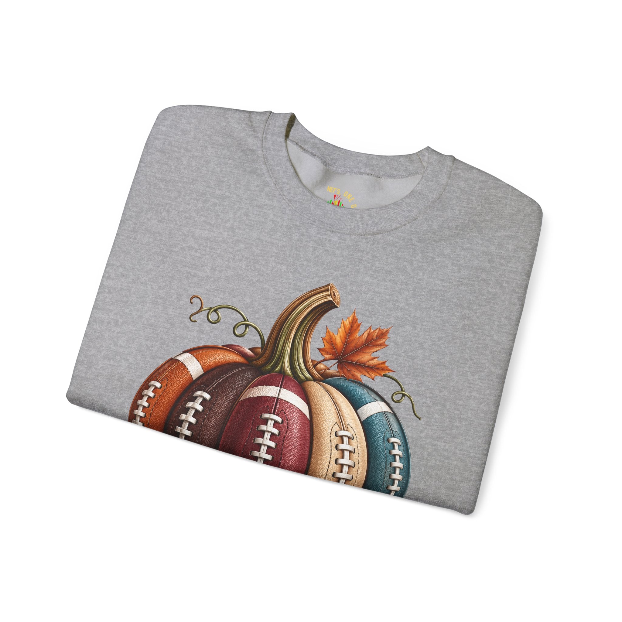 Fall Football Pumpkin Crewneck Sweatshirt