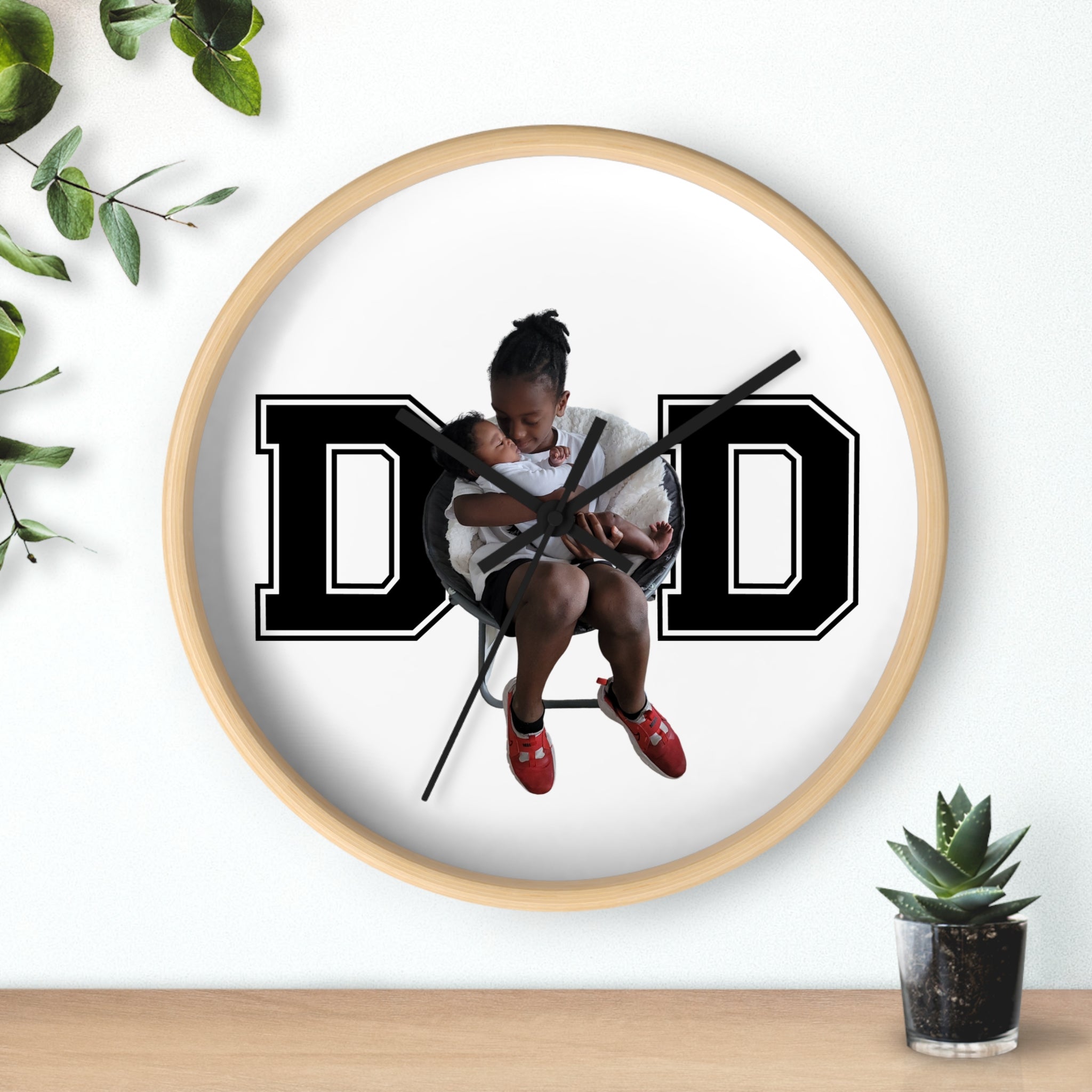 Dad Add Image - Wall Clock