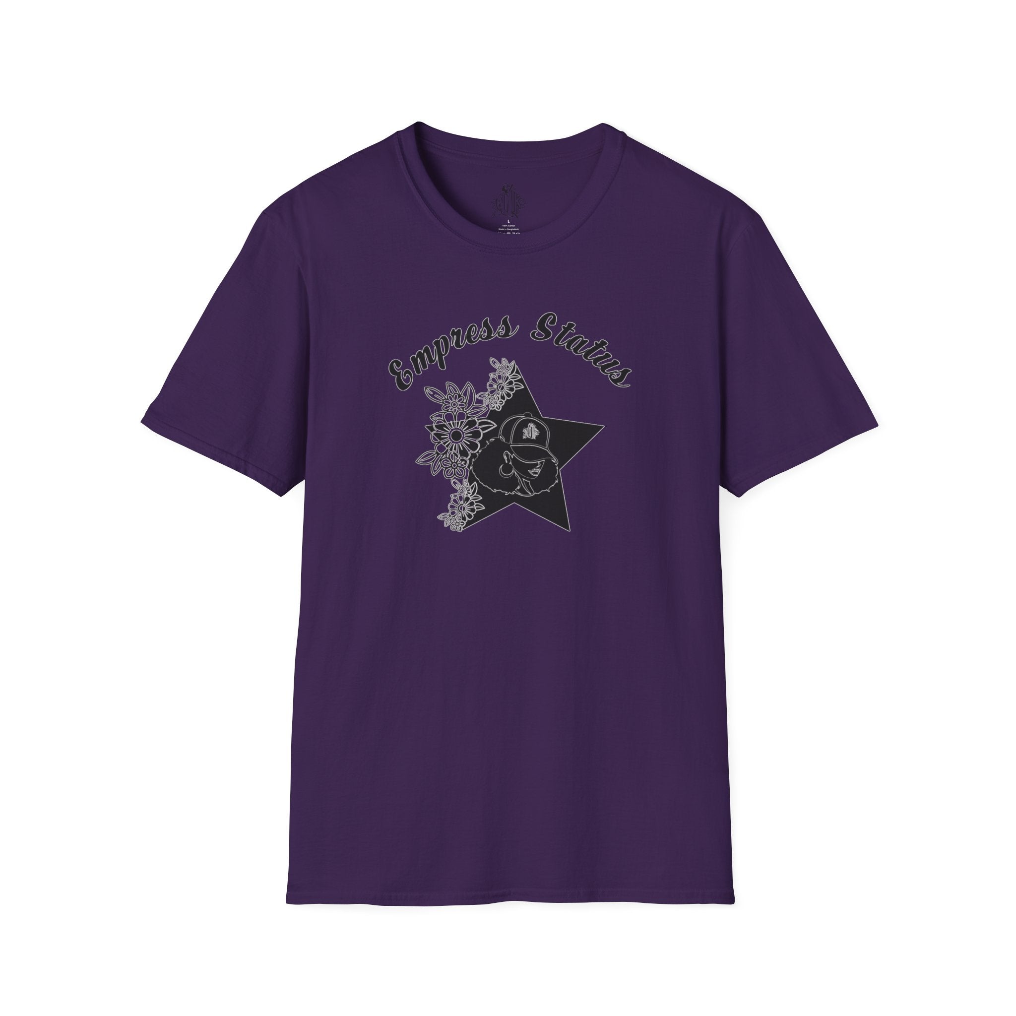 Empress Black Girl Floral Status T-shirt