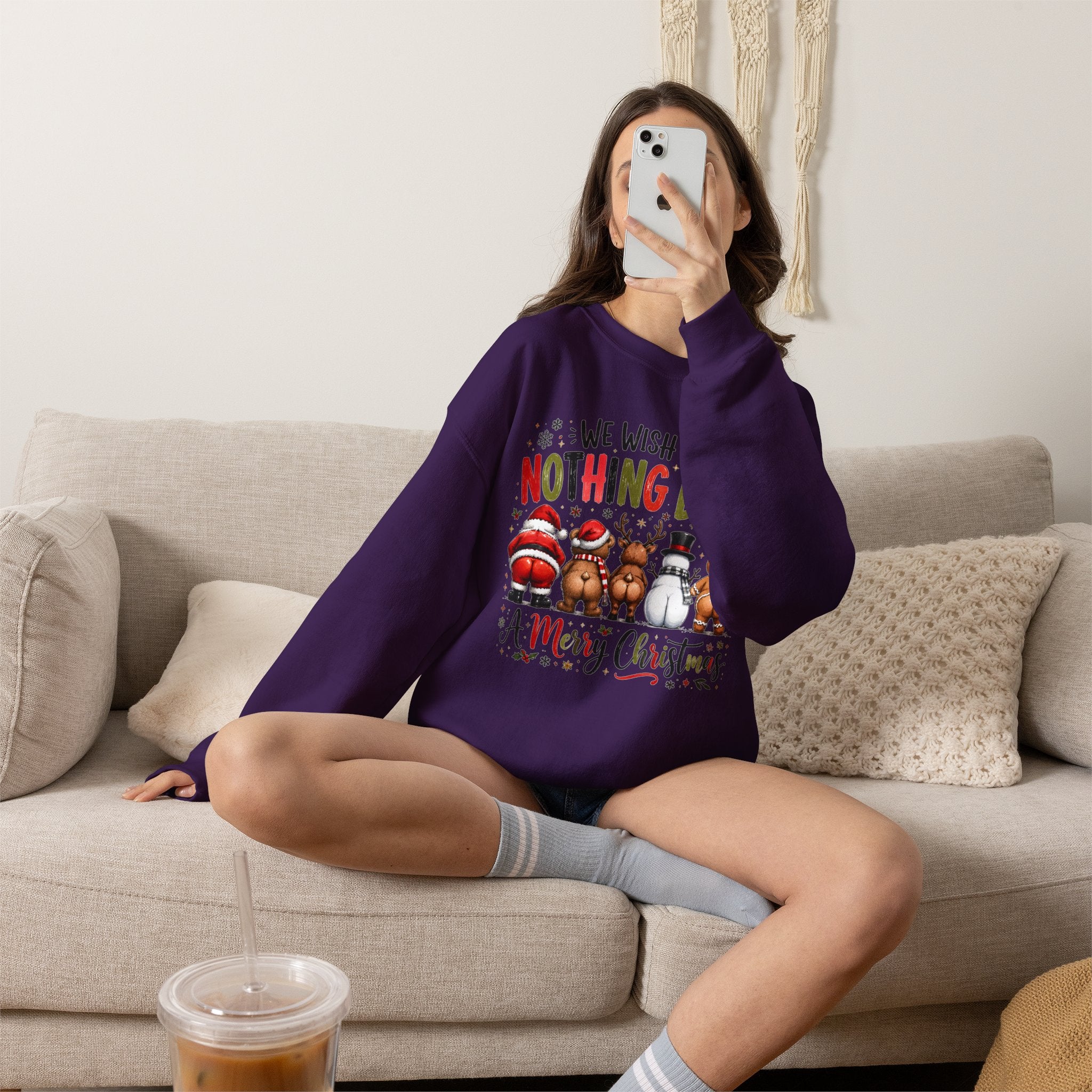 We Wish You Nothing But a Merry Christmas Crewneck Sweatshirt