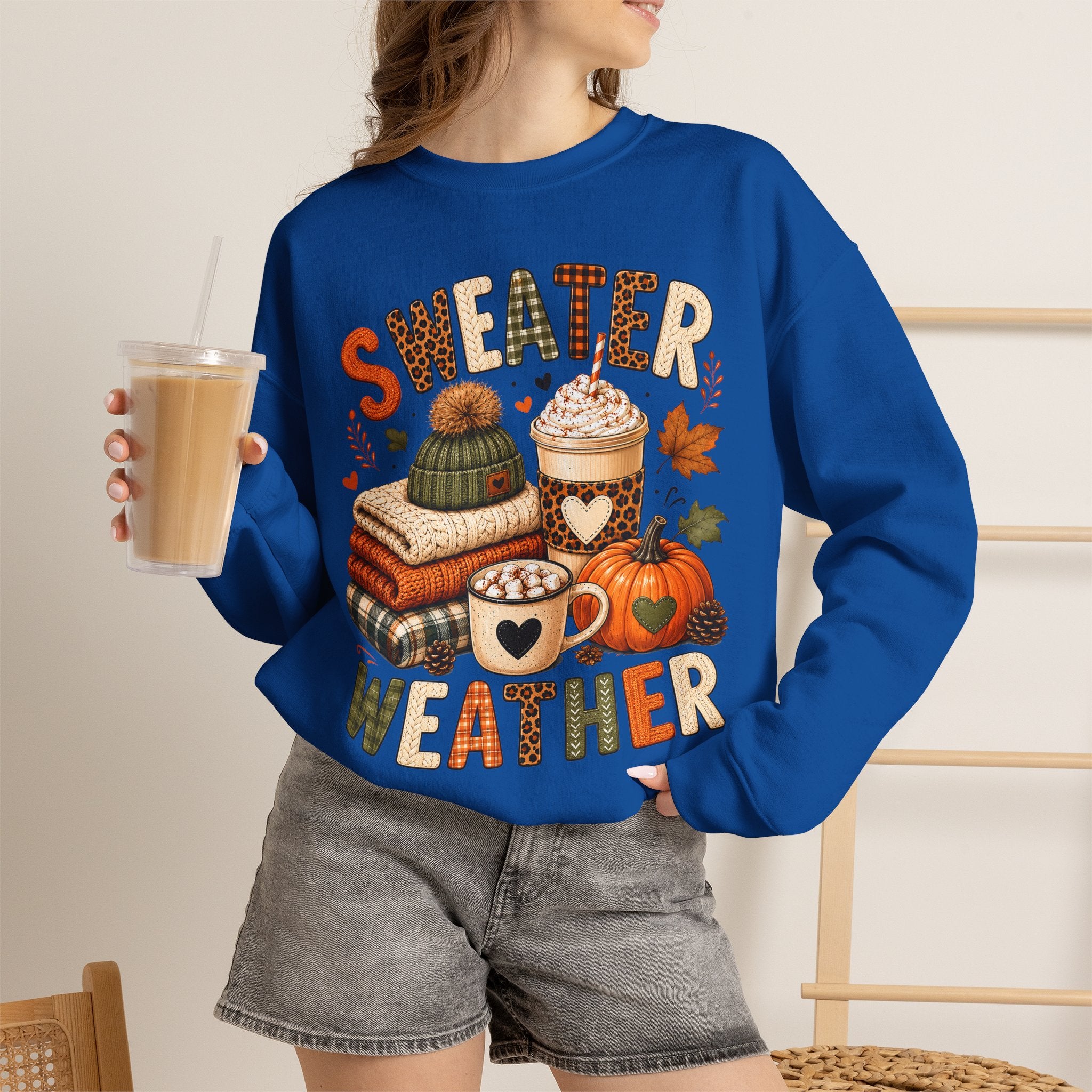 Sweater Weather Autumn Crewneck Sweatshirt