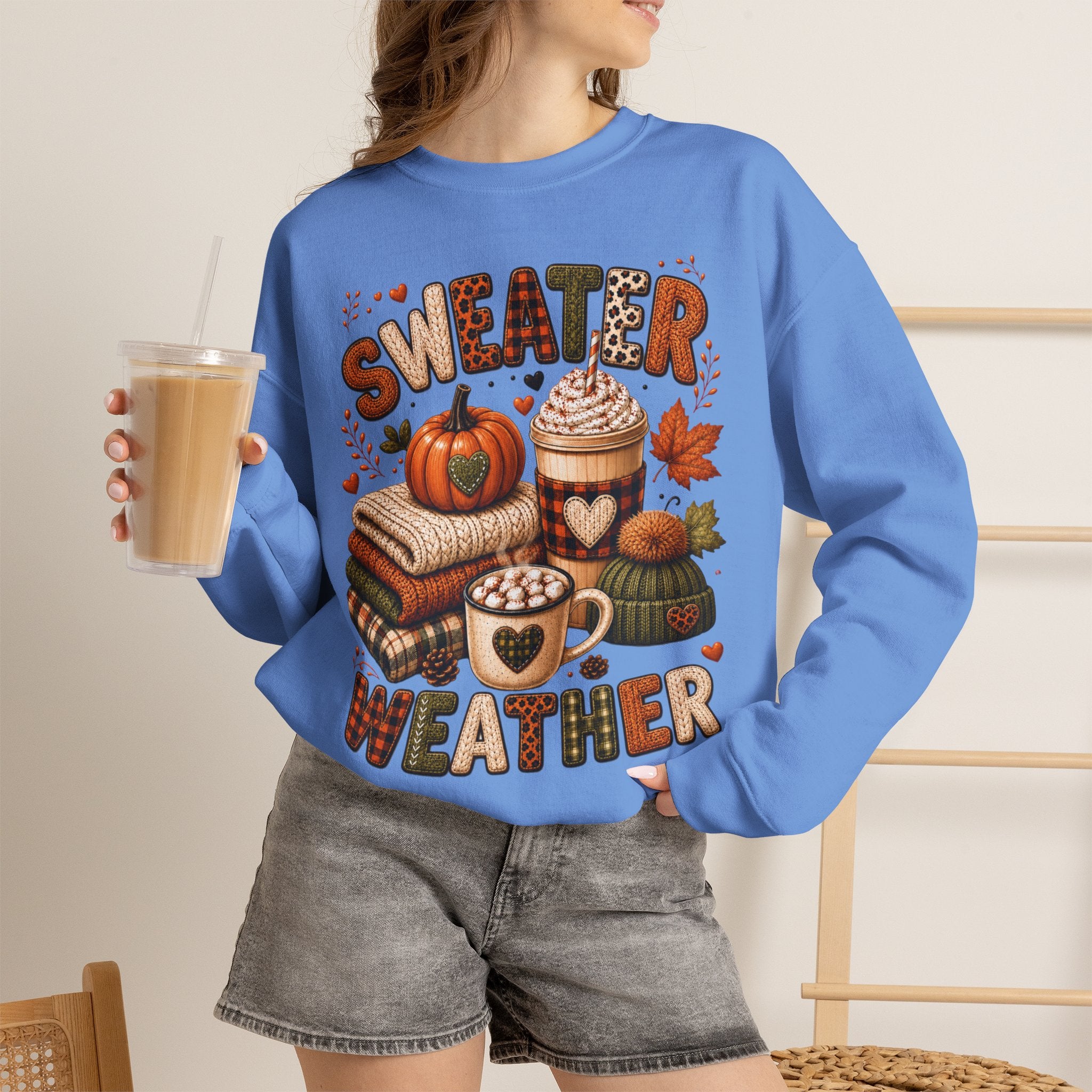 Sweater Weather Autumn Crewneck Sweatshirt