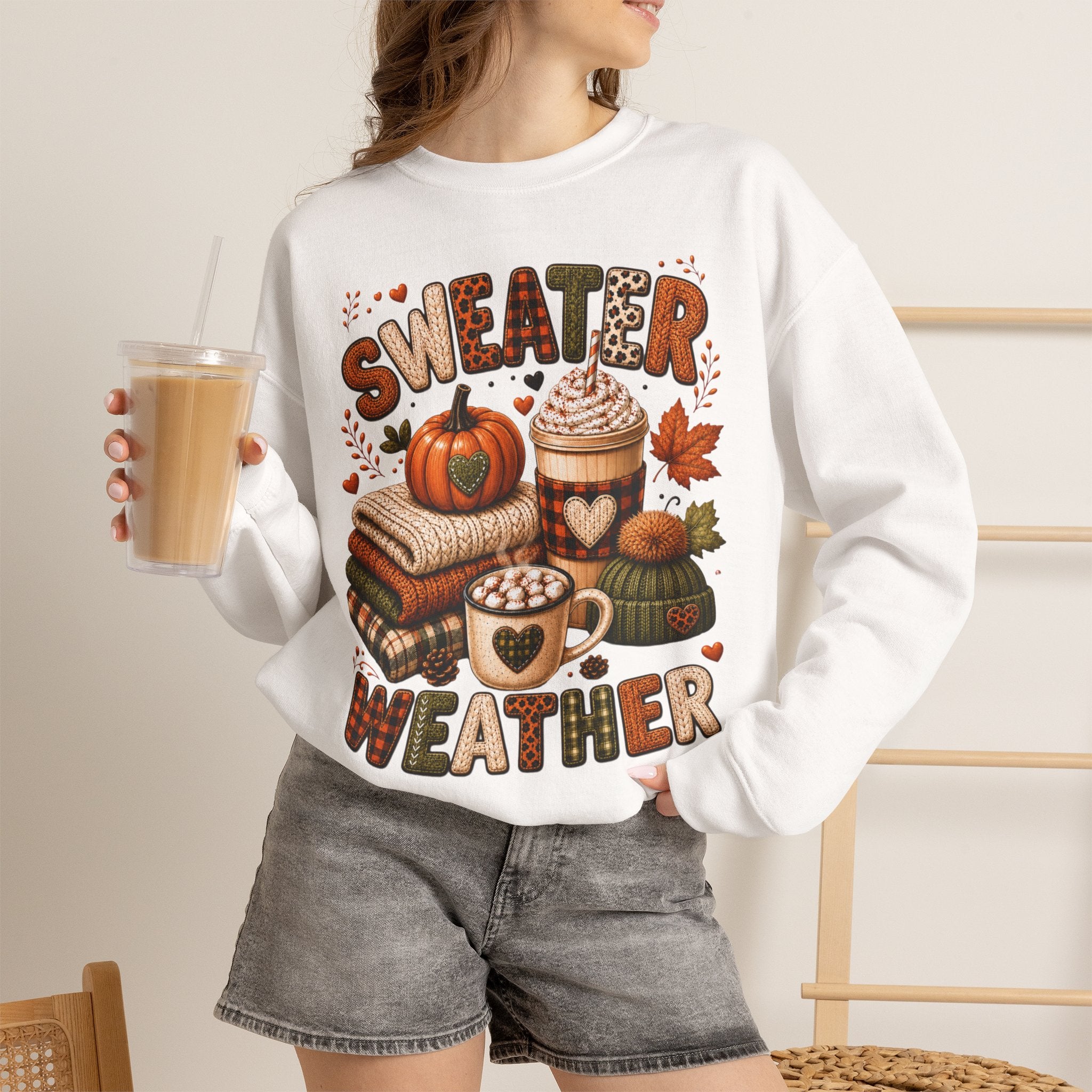 Sweater Weather Autumn Crewneck Sweatshirt