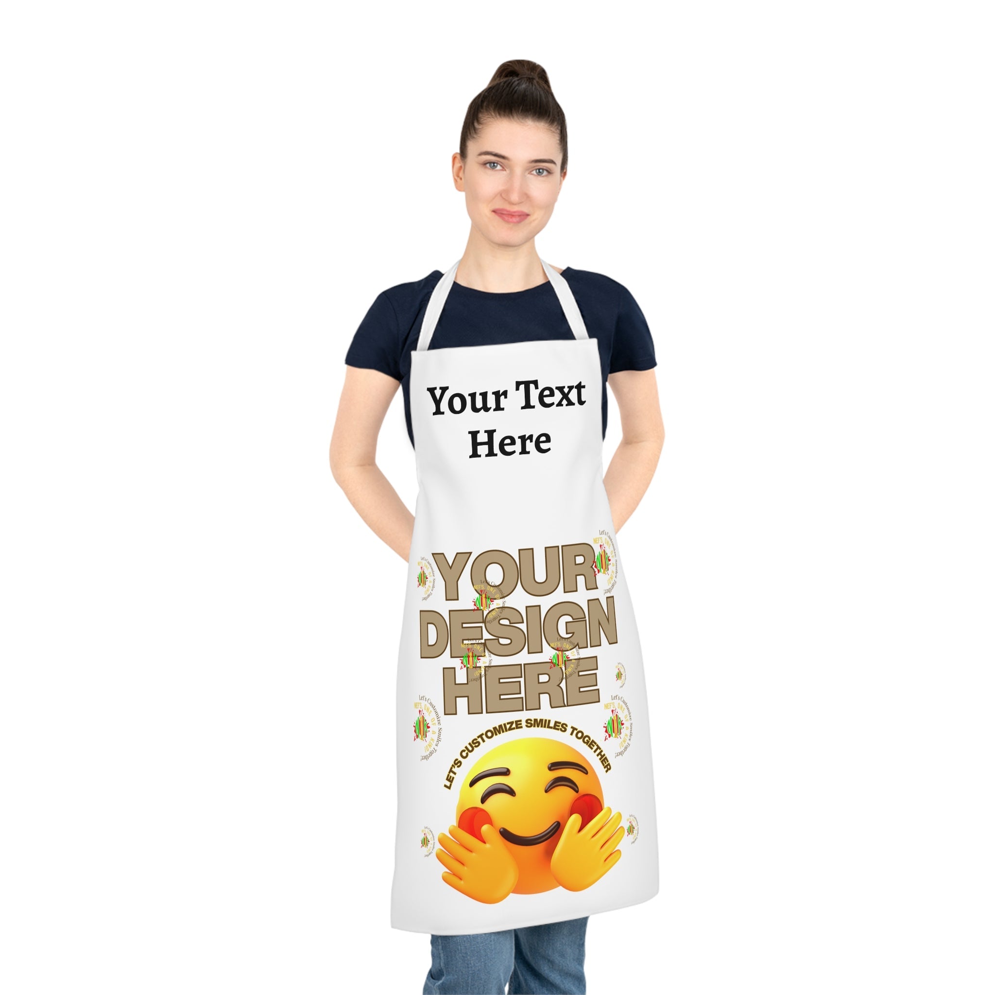 Adult Apron (AOP) - Add Image & Text