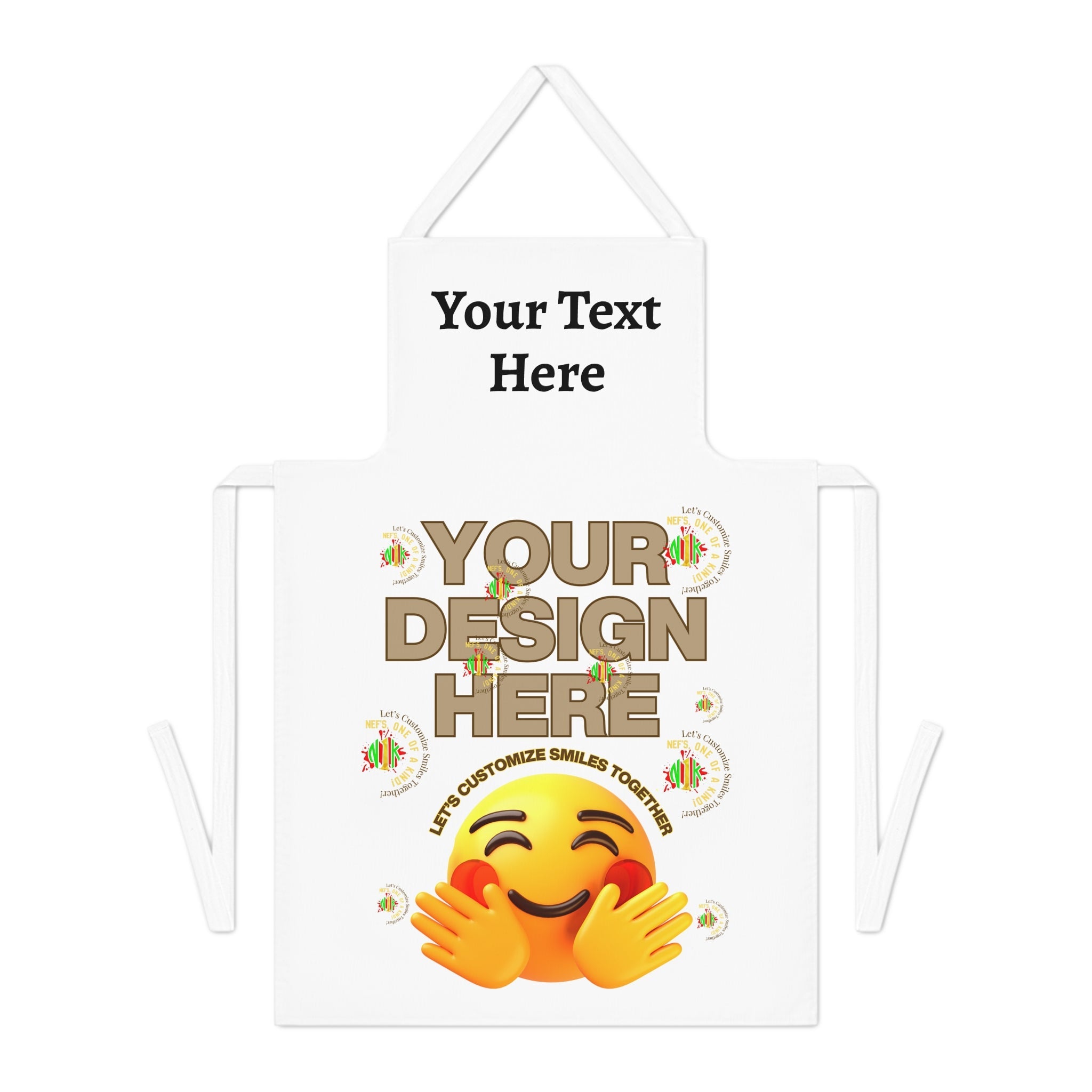 Adult Apron (AOP) - Add Image & Text